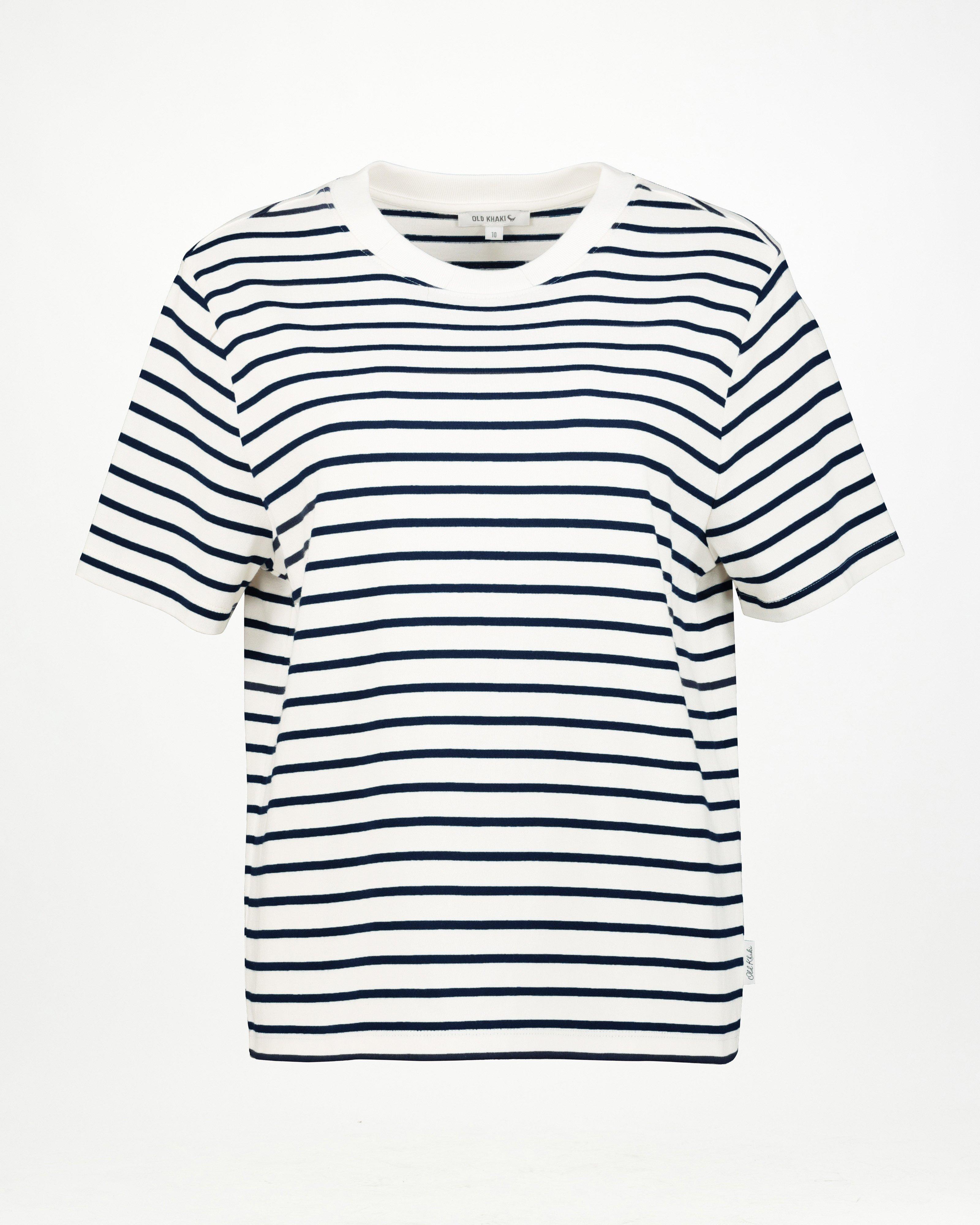 Women’s Julie Striped T-Shirt  -  White