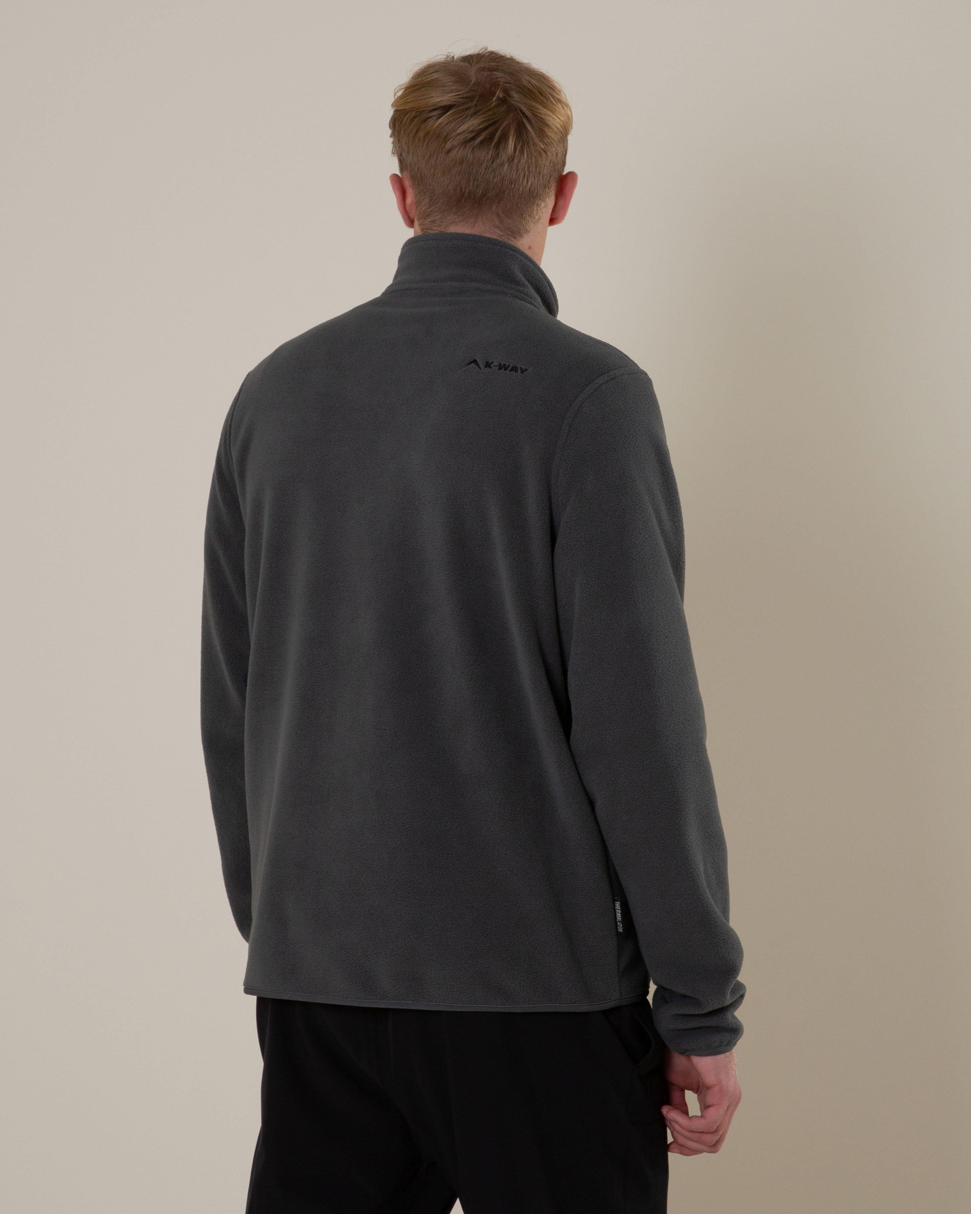 K-Way Men’s Marco 1/2 Zip Tech Fleece Top -  Charcoal