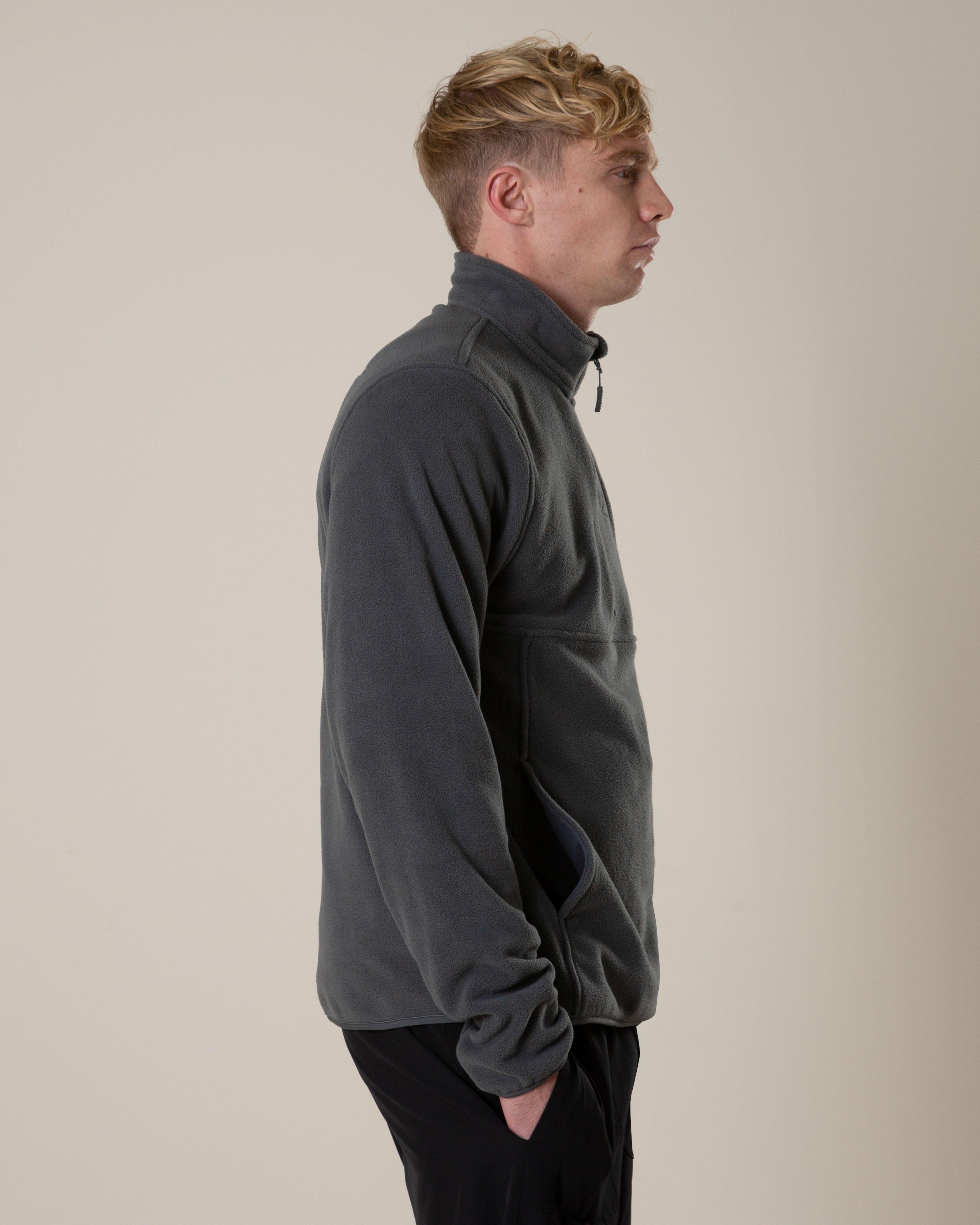 K-Way Men’s Marco 1/2 Zip Tech Fleece Top -  Charcoal