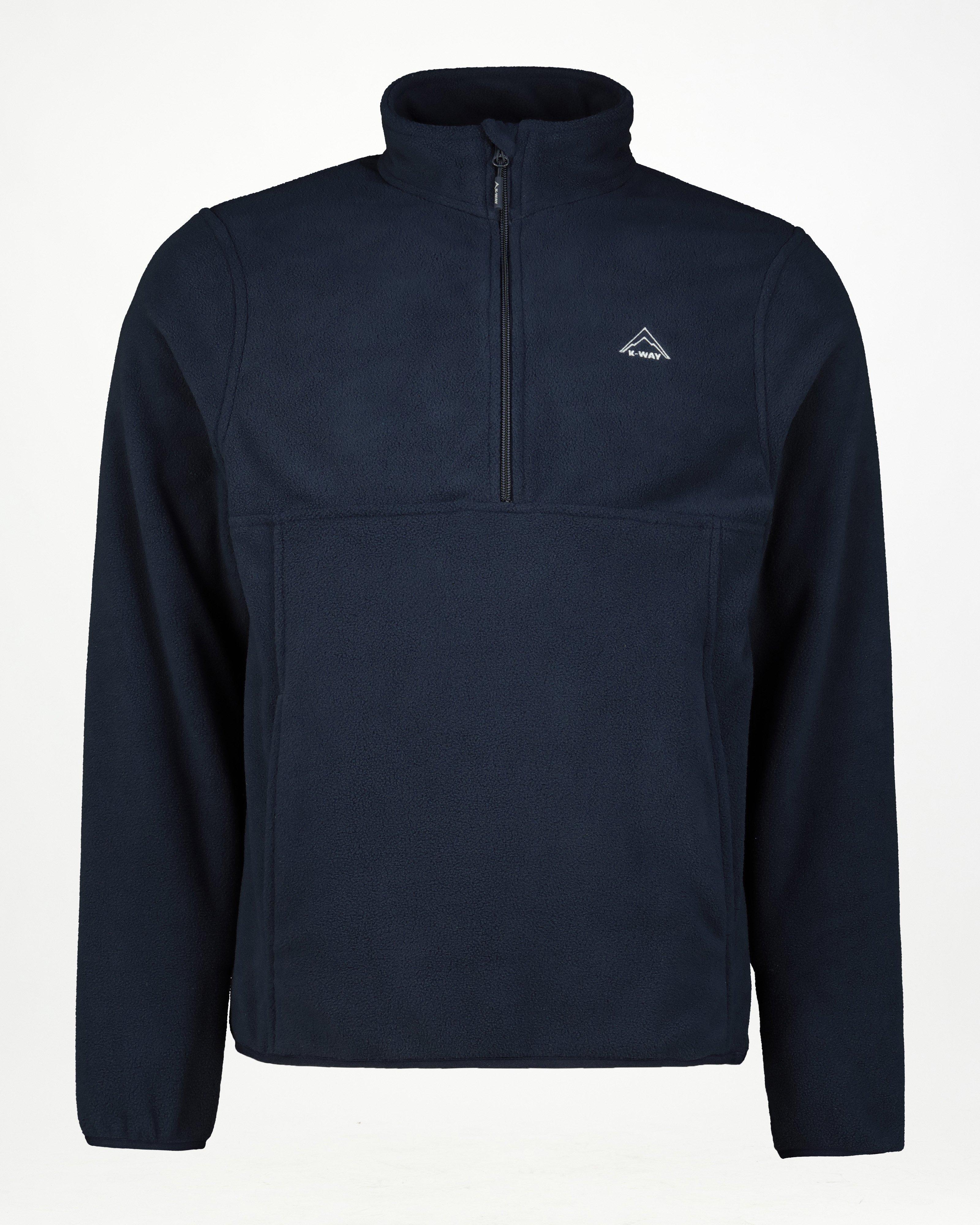 K-Way Men’s Marco 1/2 Zip Tech Fleece Top -  Navy