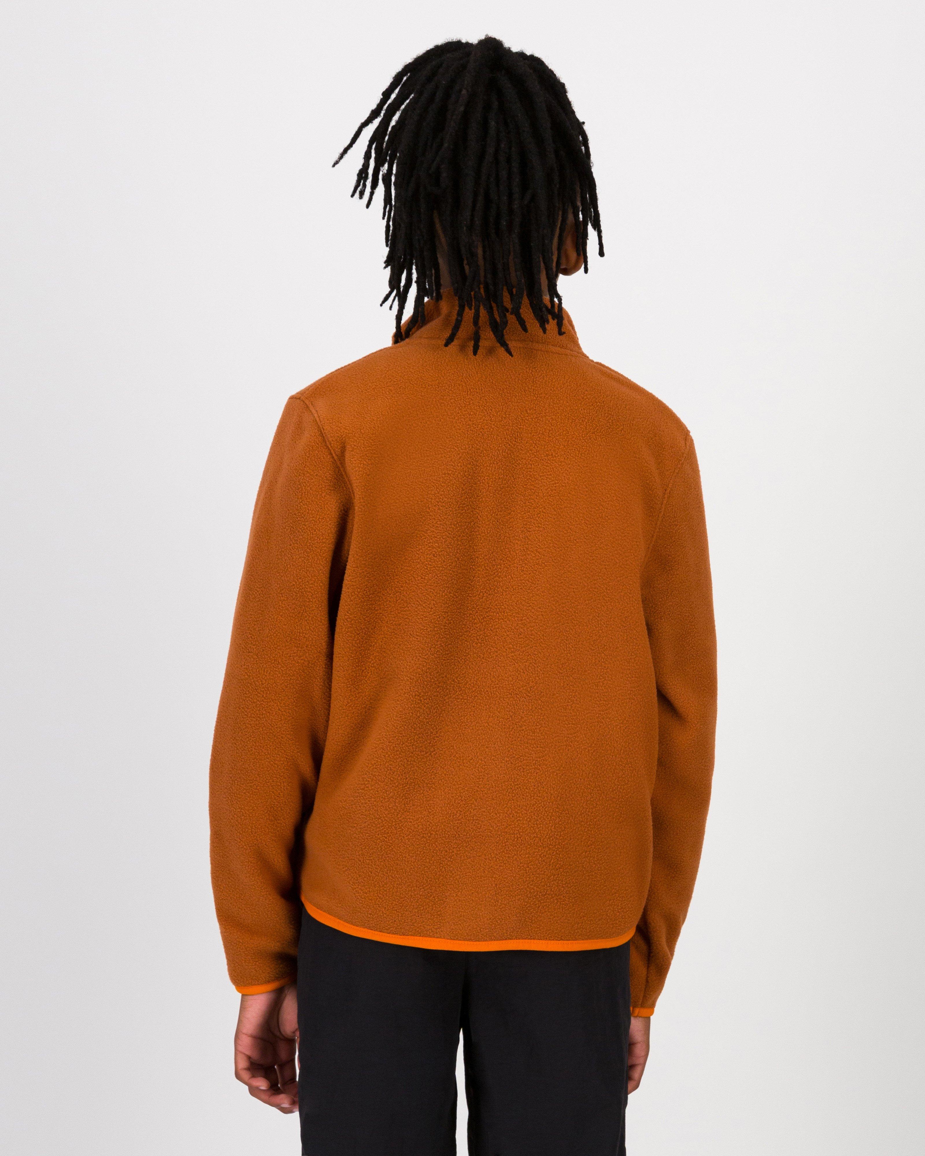 K-Way Youth Full-Zip Polar Fleece Top -  Rust