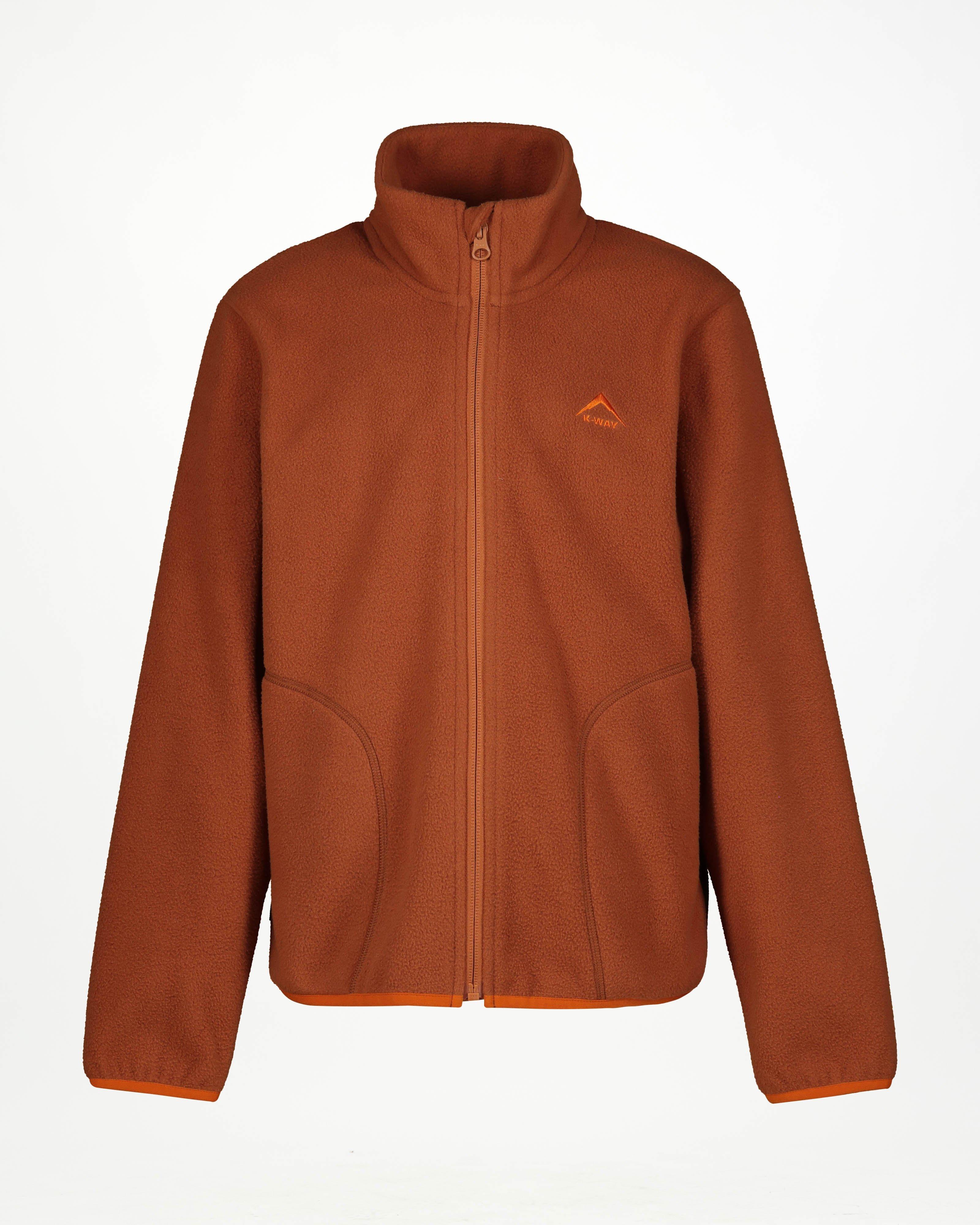 K-Way Youth Full-Zip Polar Fleece Top -  Rust