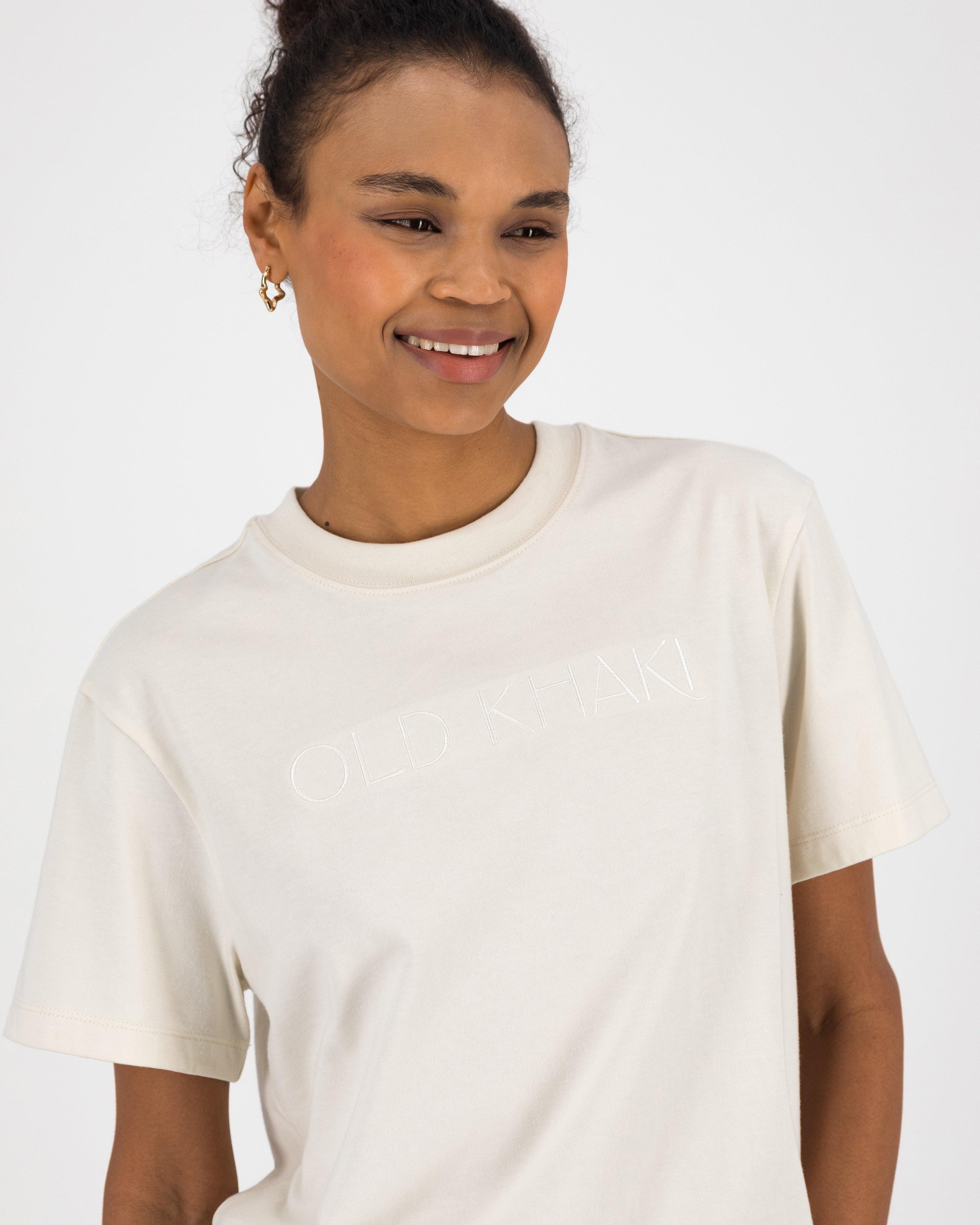 Women’s Dallas Embroidered T-Shirt  -  Milk