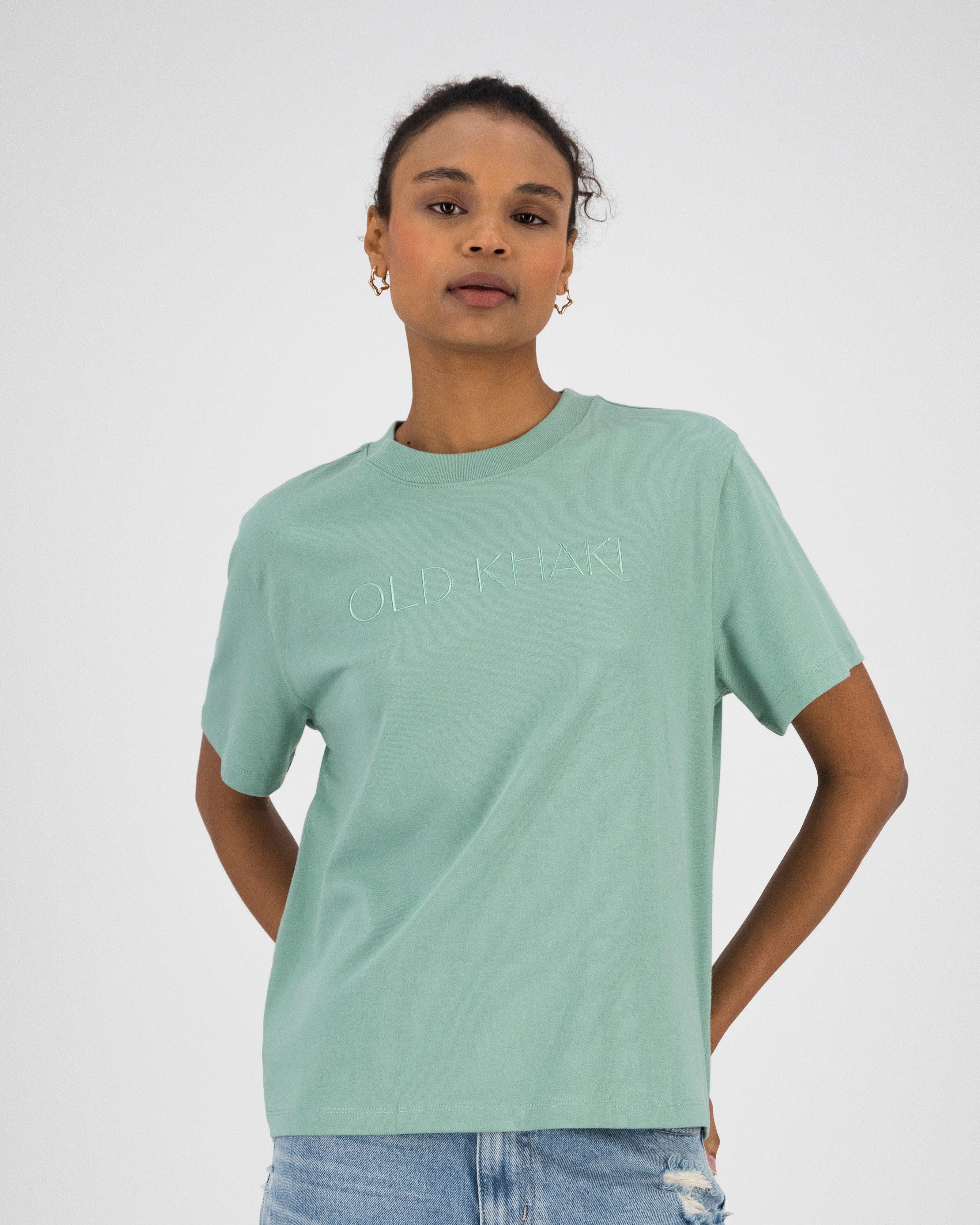 Women’s Dallas Embroidered T-Shirt  -  Sage