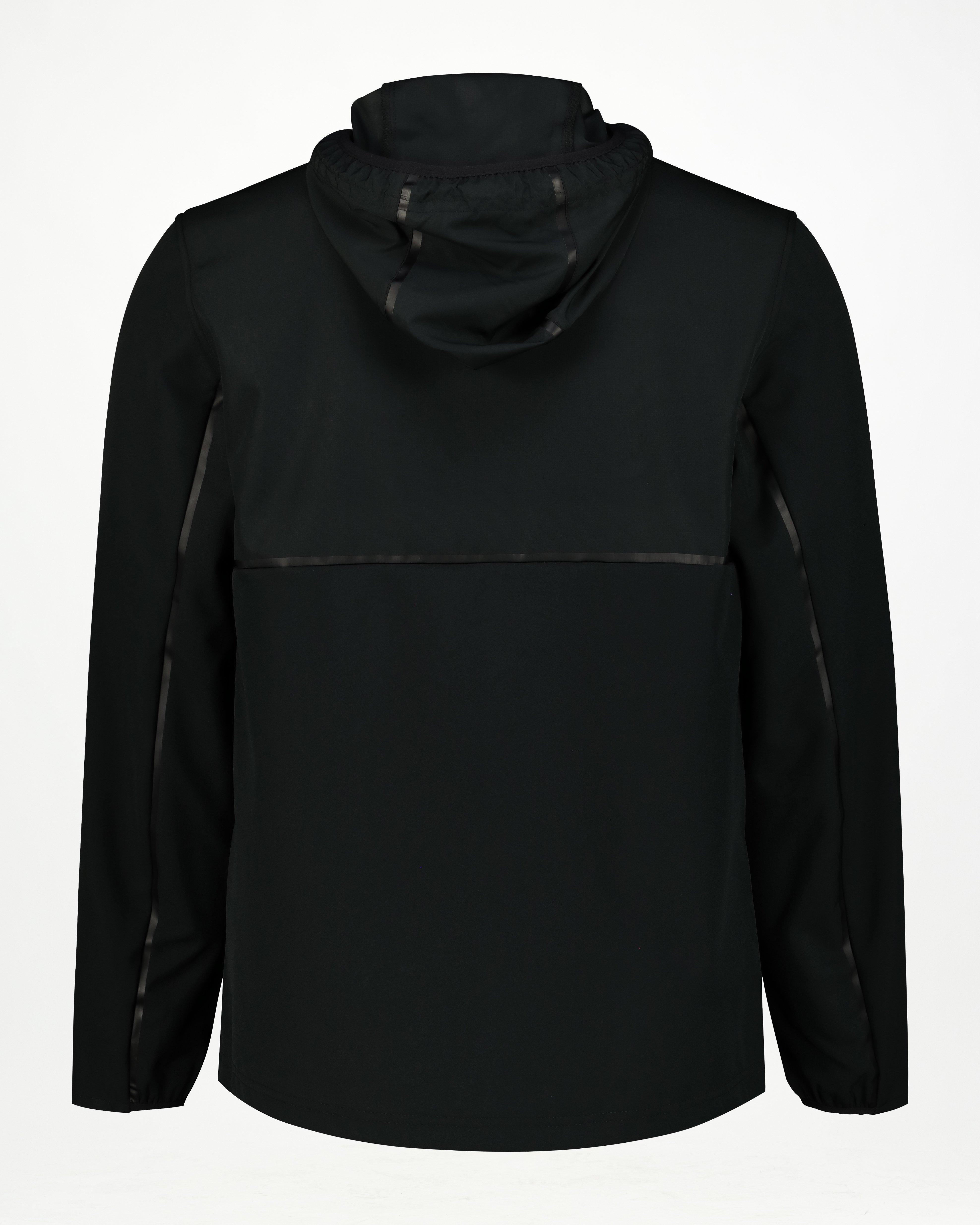 K-Way Men’s Hybrid Softshell Jacket -  Black