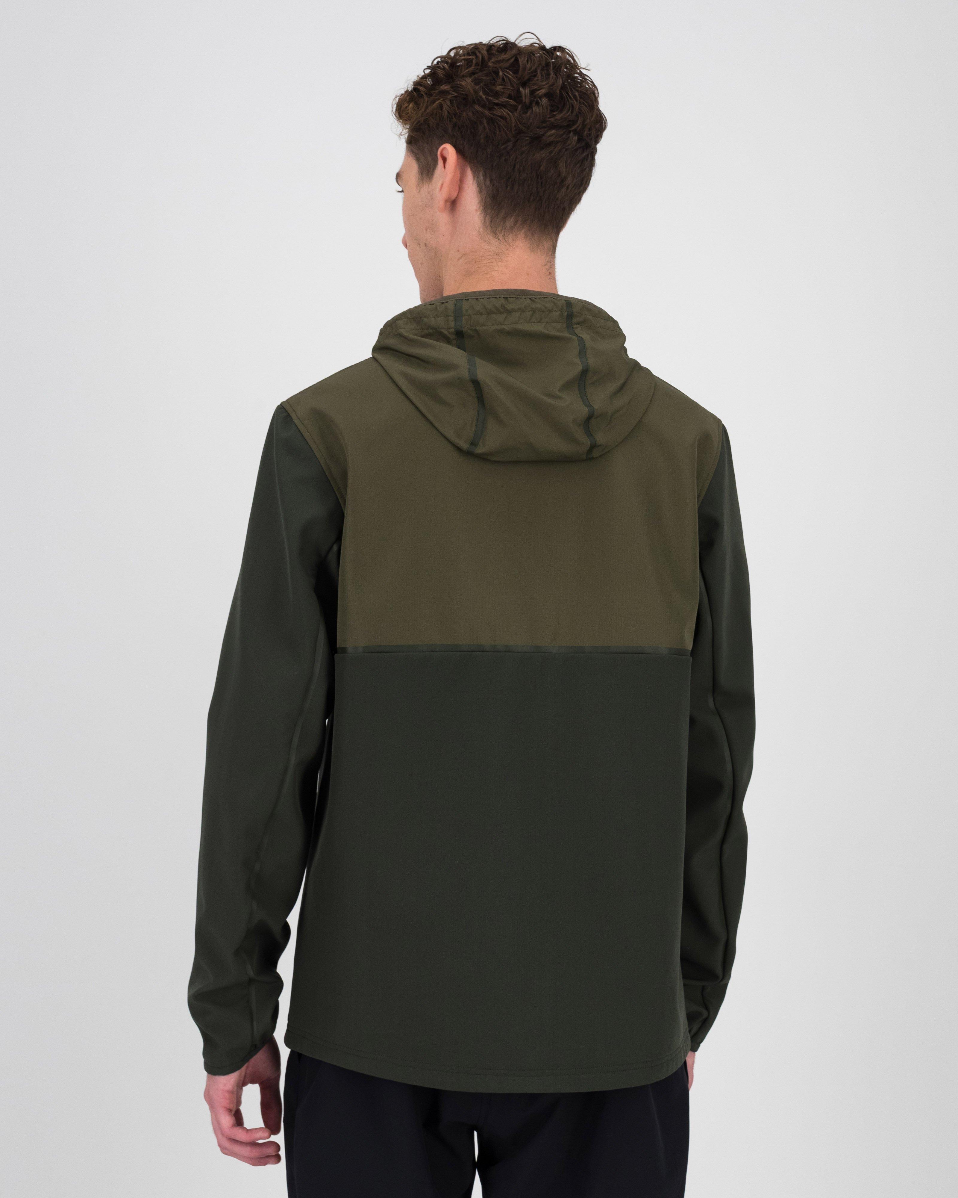 K-Way Men’s Hybrid Softshell Jacket -  Dark Olive
