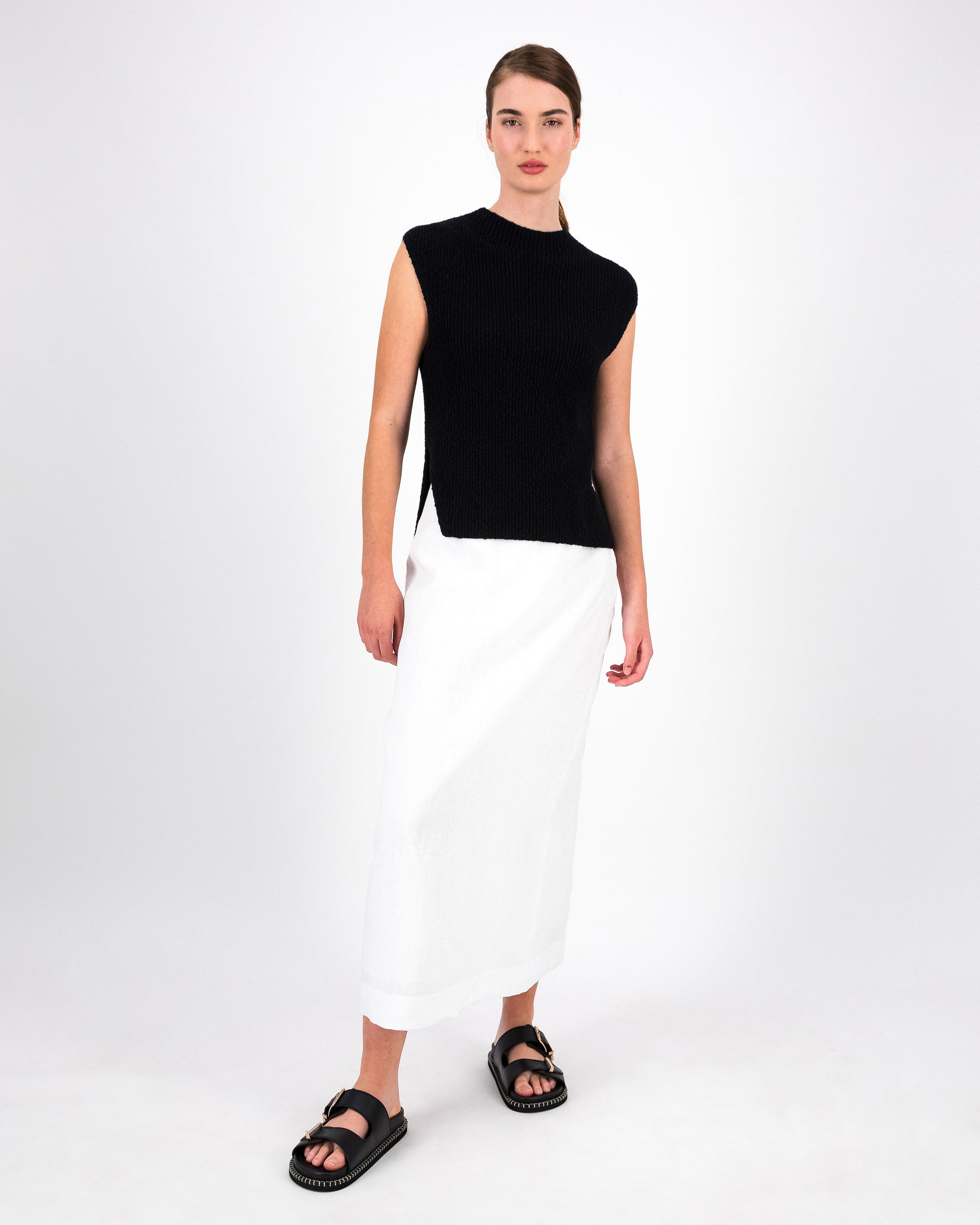 Srhenrietta Vest Knit Knitwear Black