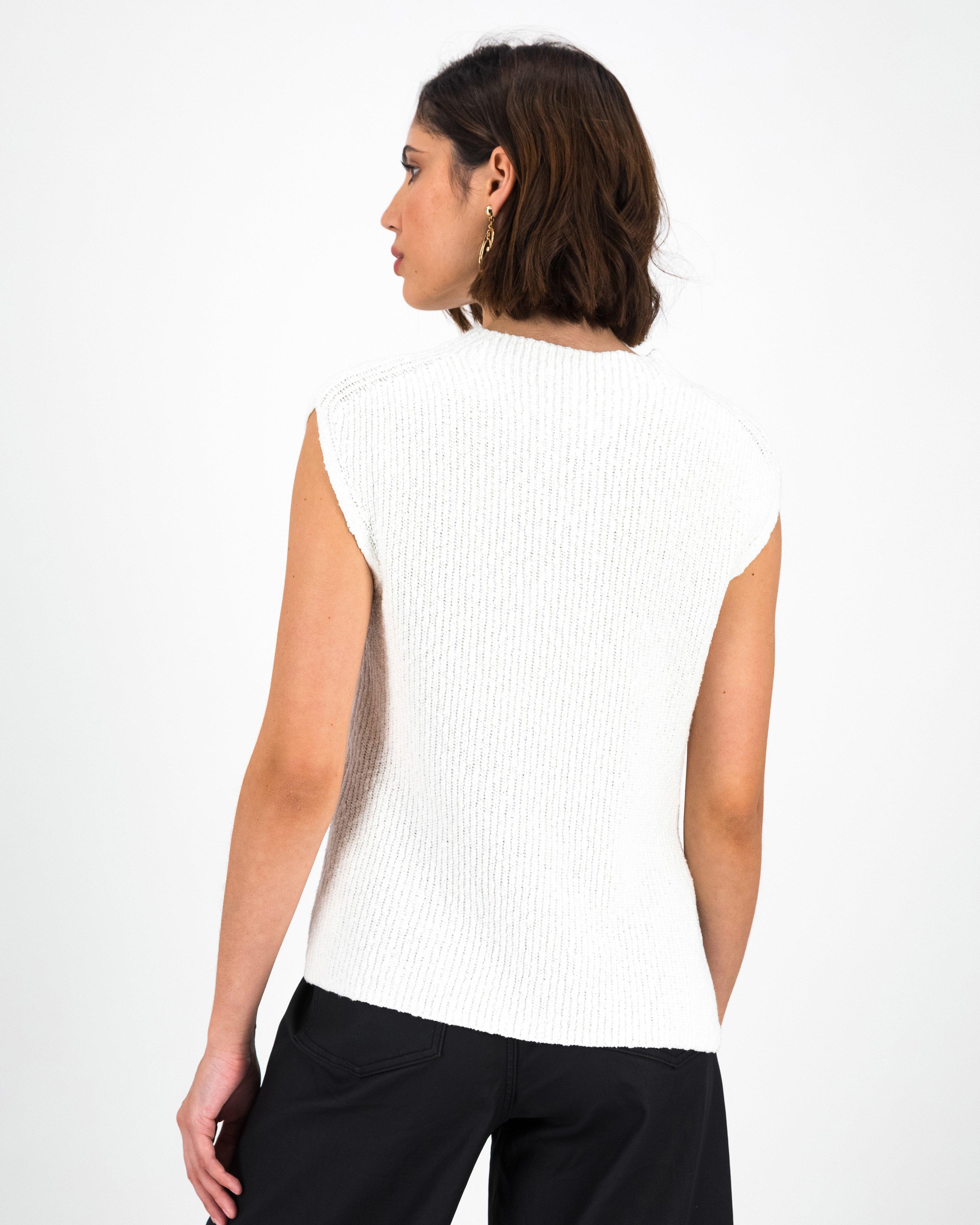 Kent Sleeveless Knitwear Vest -  Milk