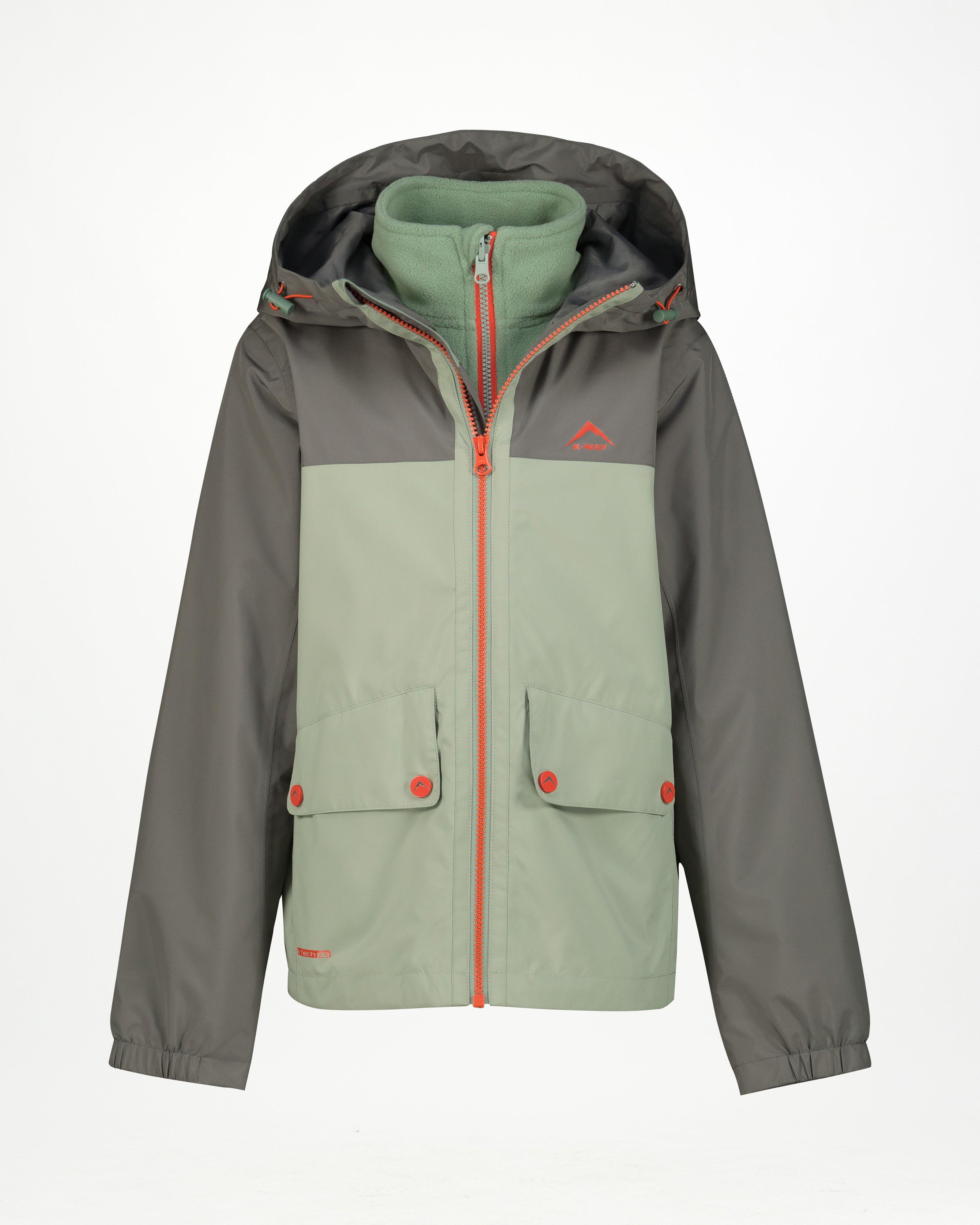 K-Way Youth 3-in-1 Jacket -  Grey