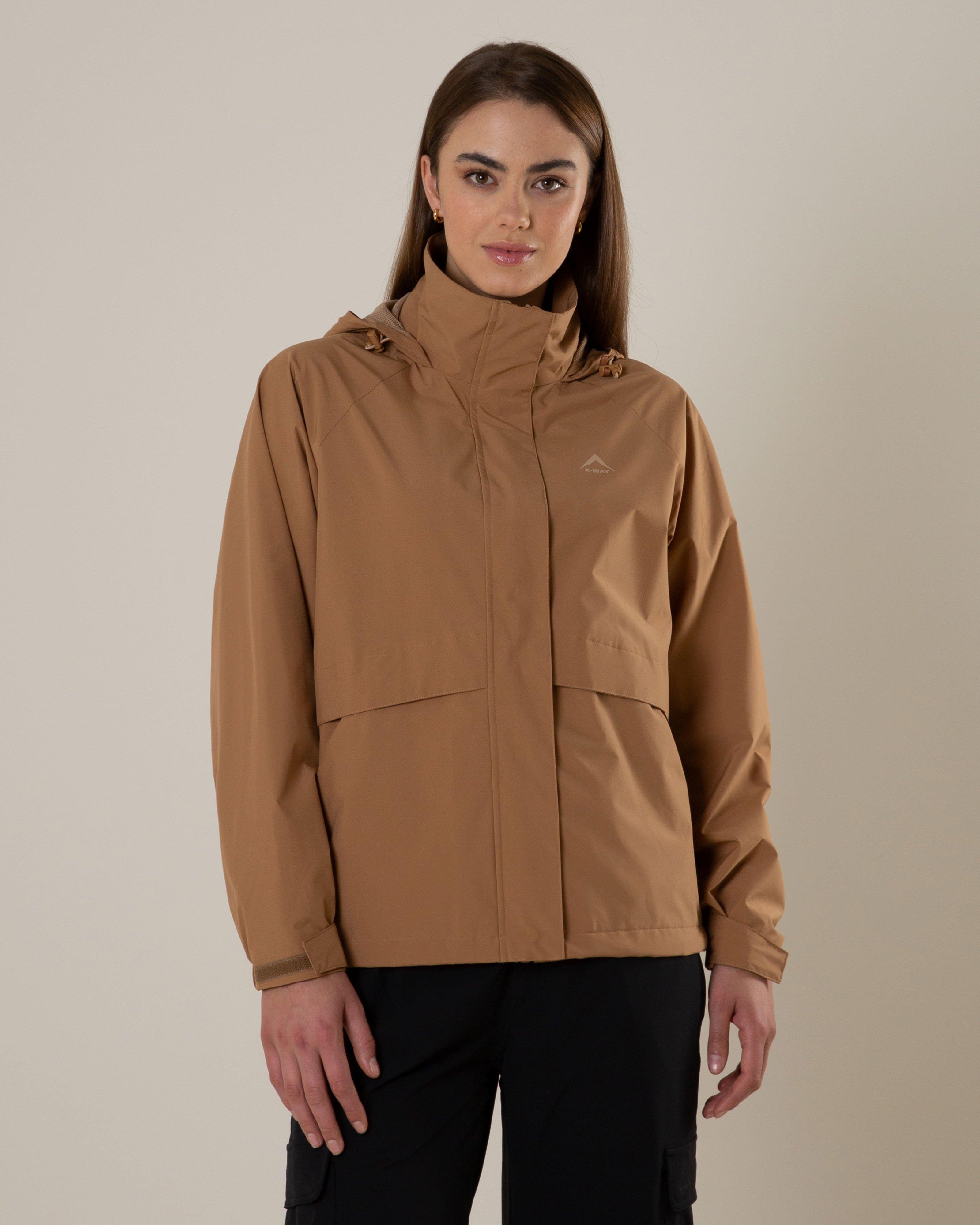 K-Way Women’s Dew Windbreaker Jacket -  Tan