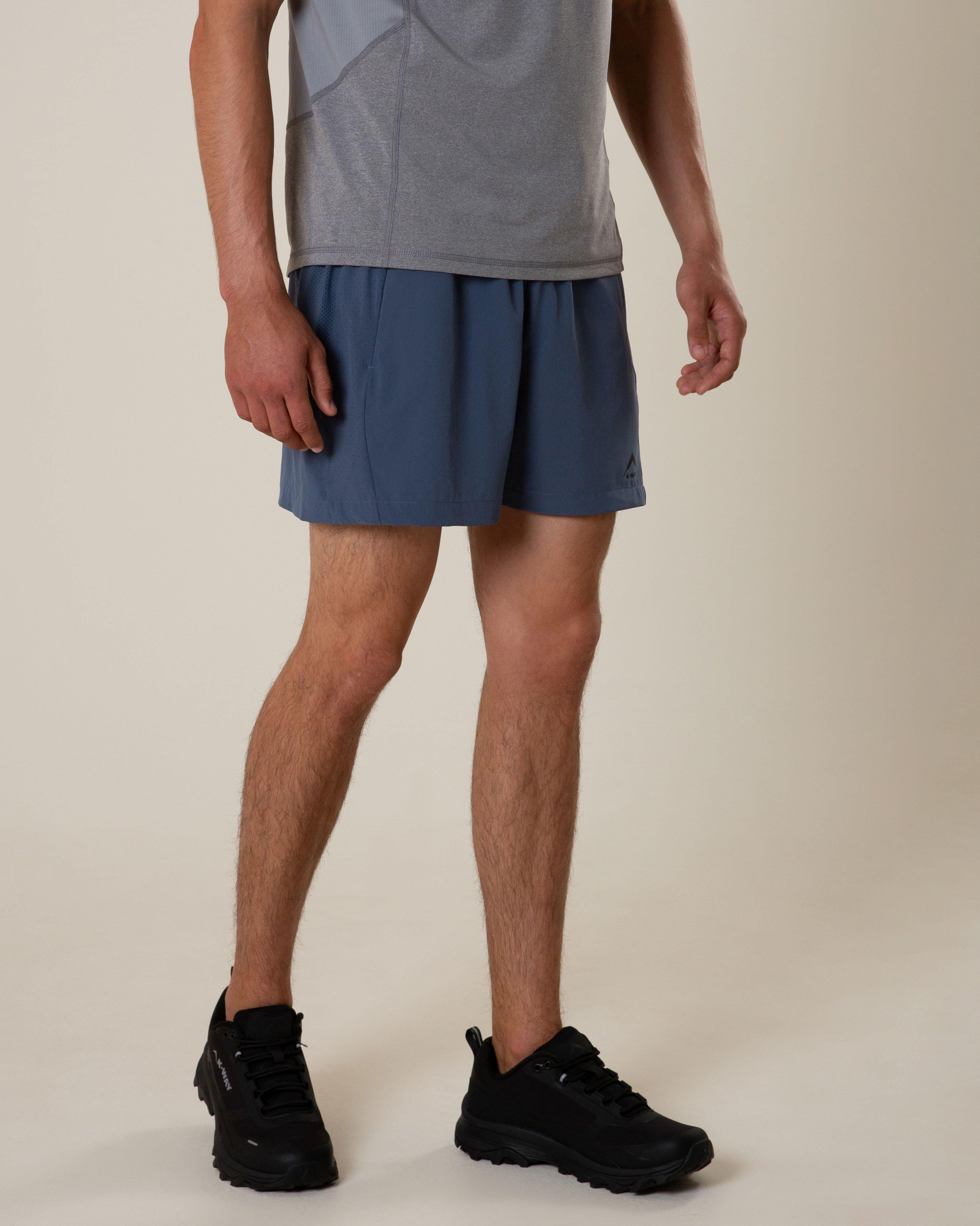 K-Way Pulse Men’s Active 5-inch Shorts -  Mid Blue
