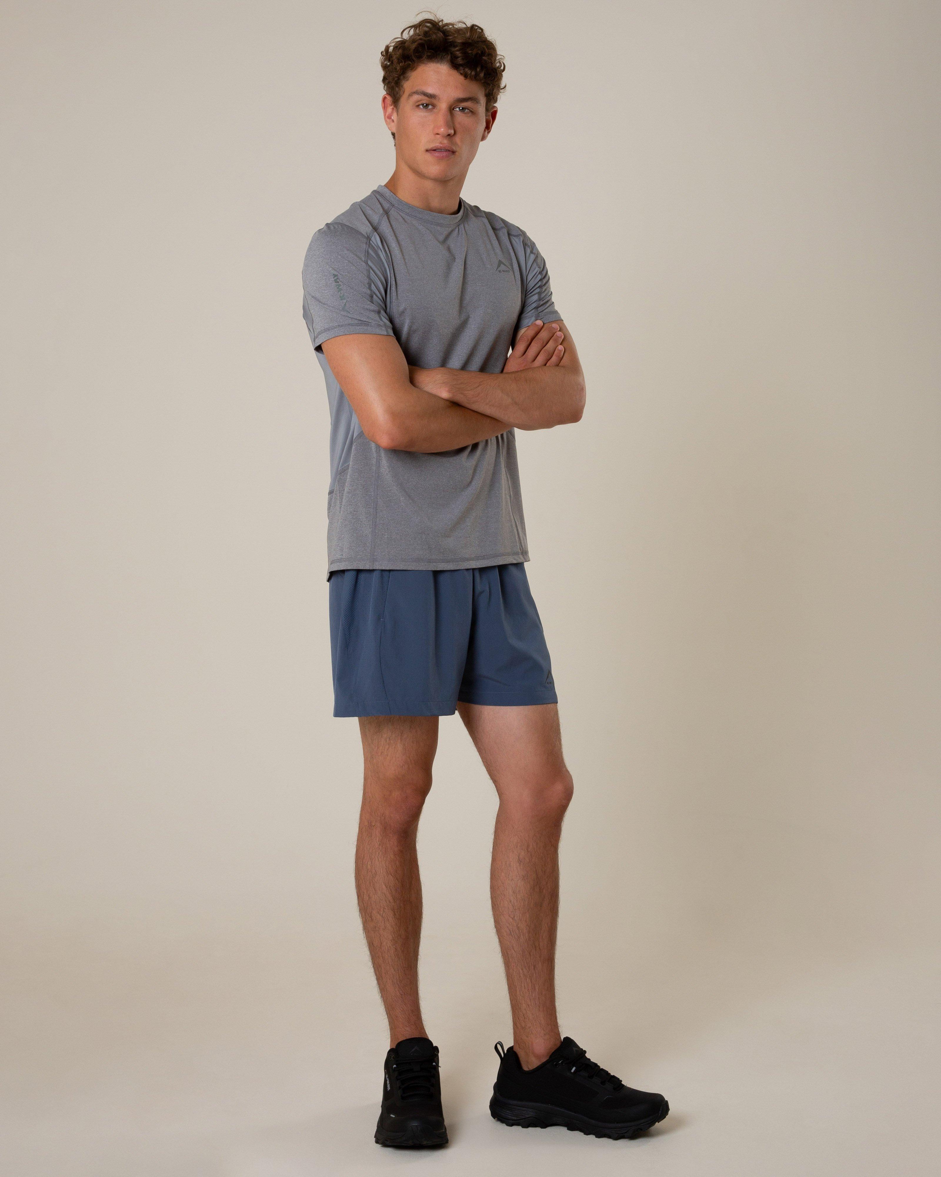 K-Way Pulse Men’s Active 5-inch Shorts -  Mid Blue