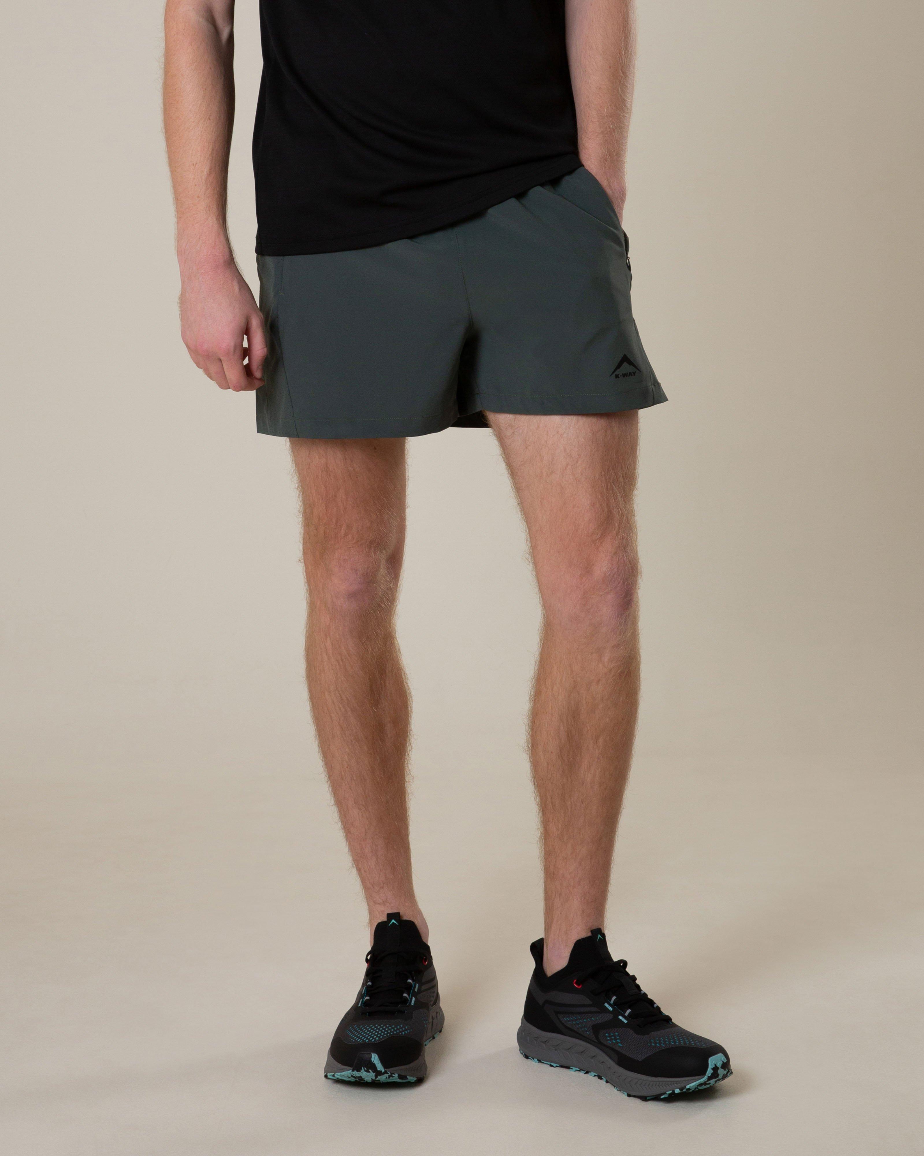 K-Way Pulse Men’s Active 5-inch Shorts -  Dark Olive