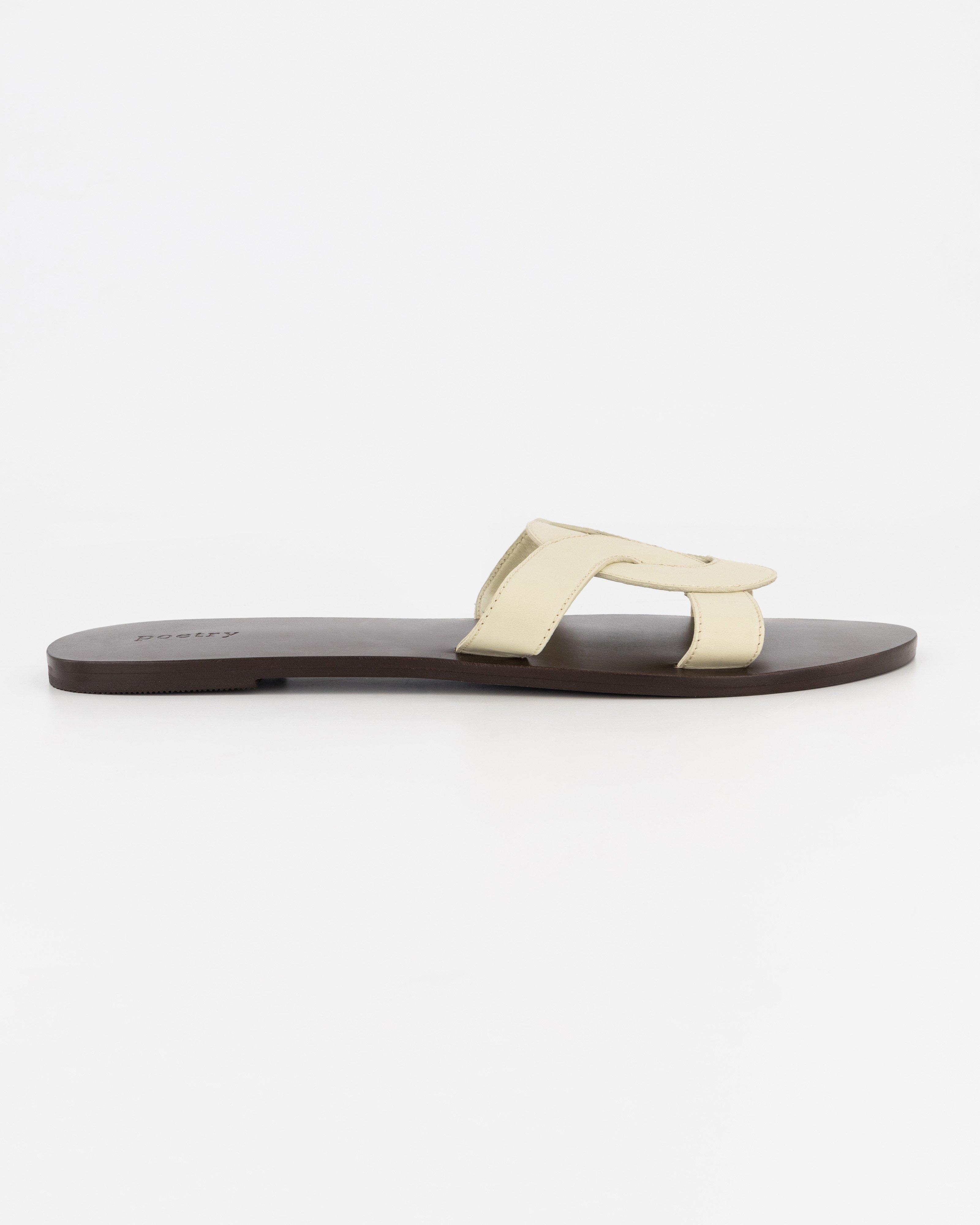 Brienne Leather Sandal -  Milk