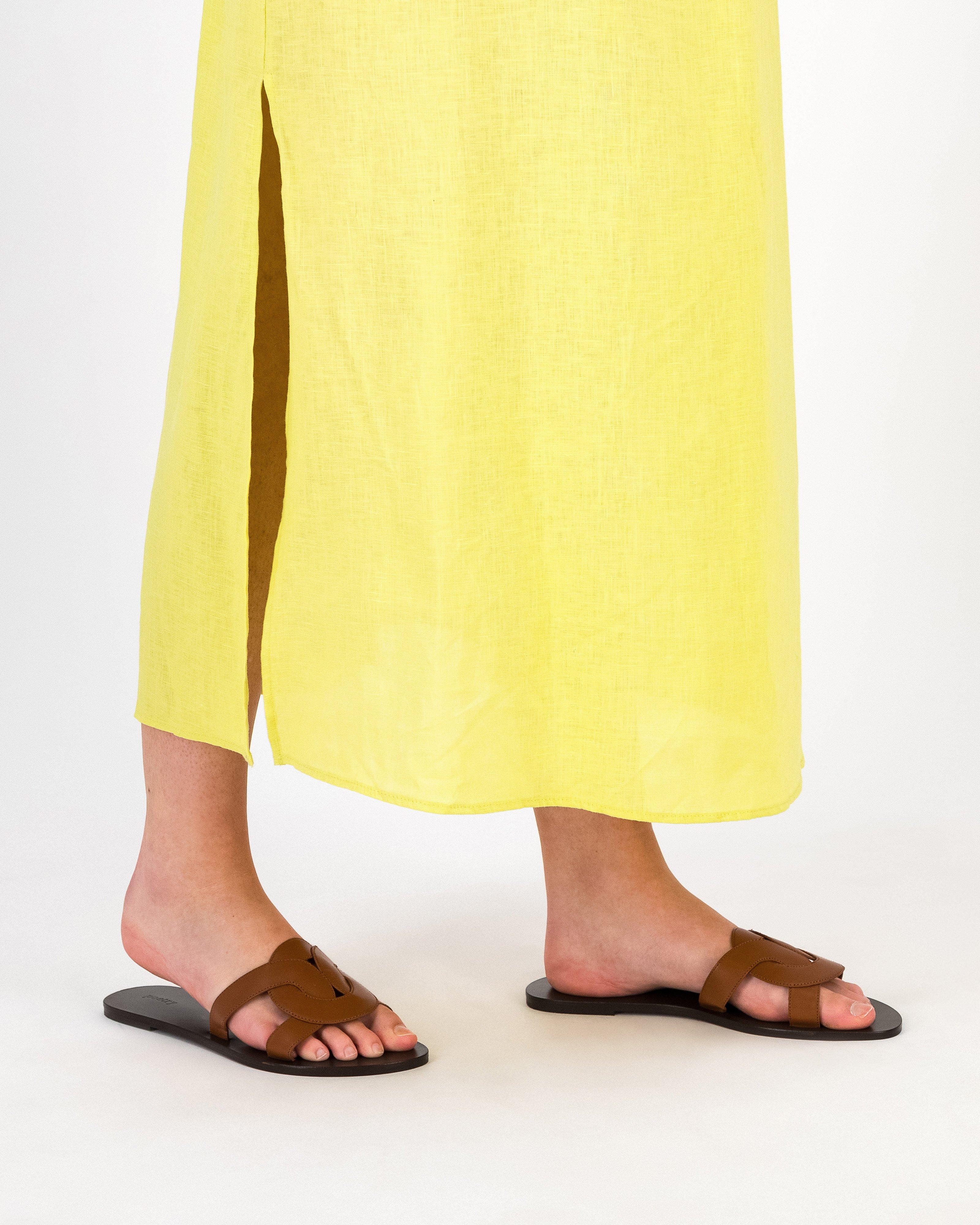Brienne Leather Sandal -  Tan