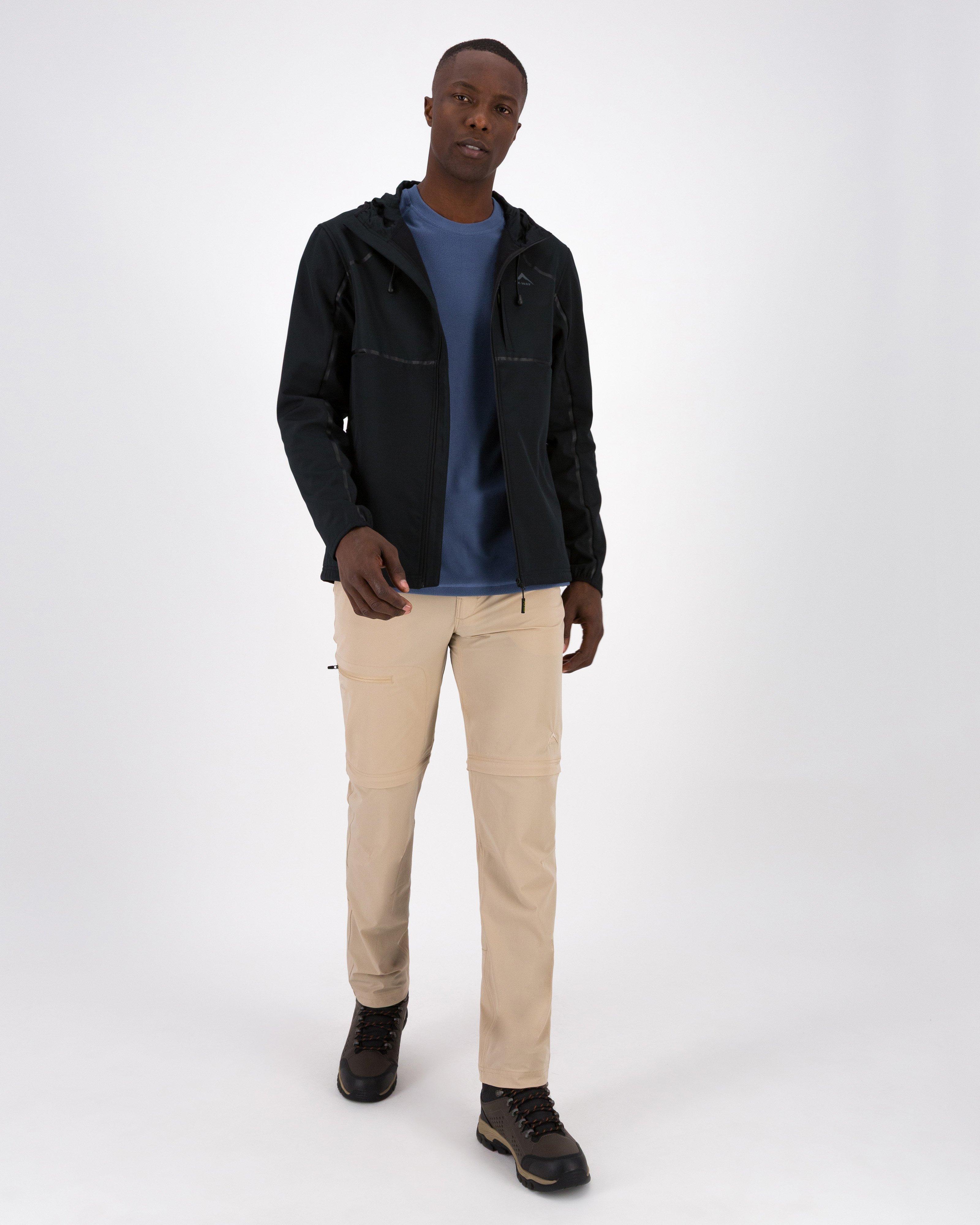 K-Way Men’s Utility Zip-Off Pants -  Stone