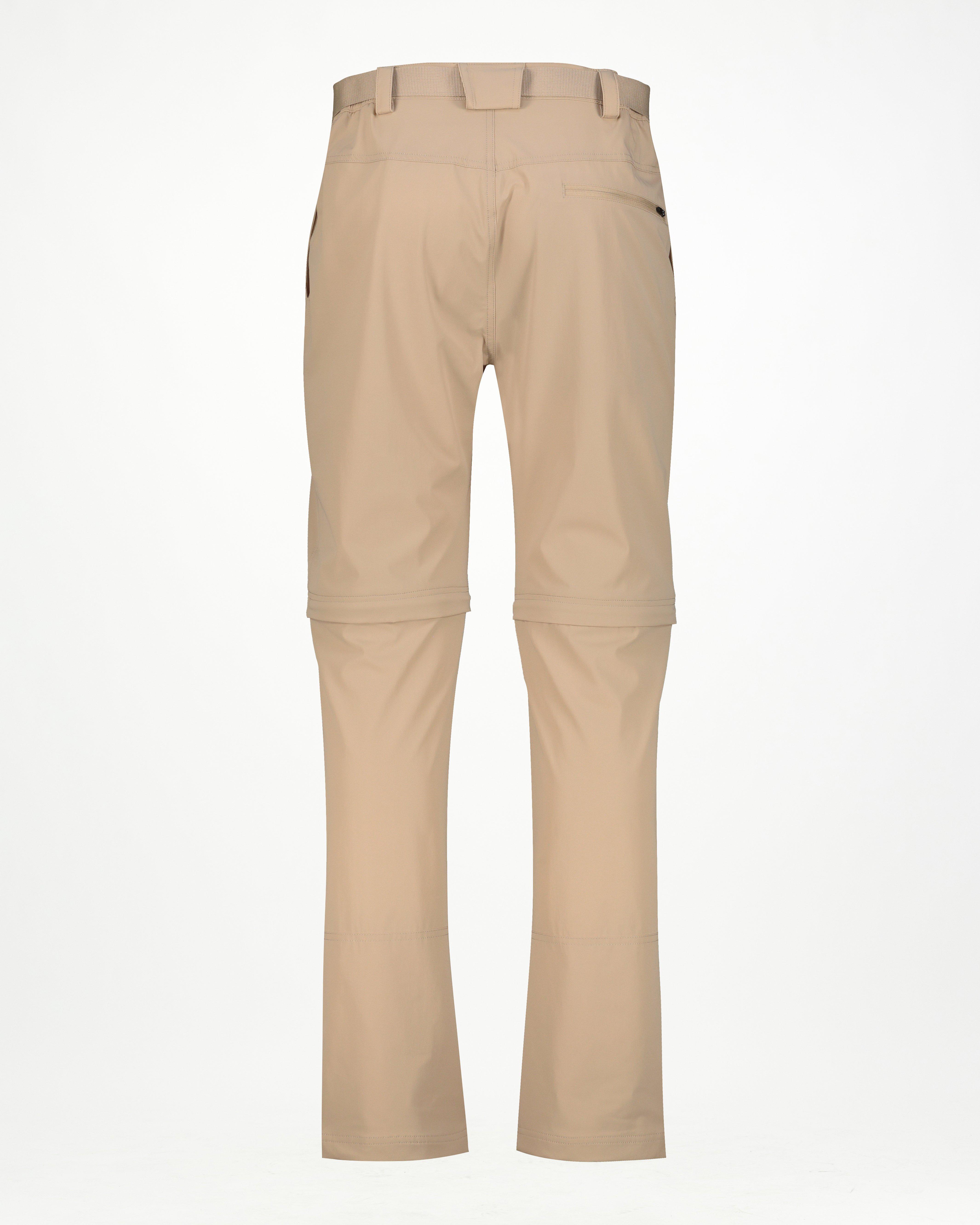 K-Way Men’s Utility Zip-Off Pants -  Stone