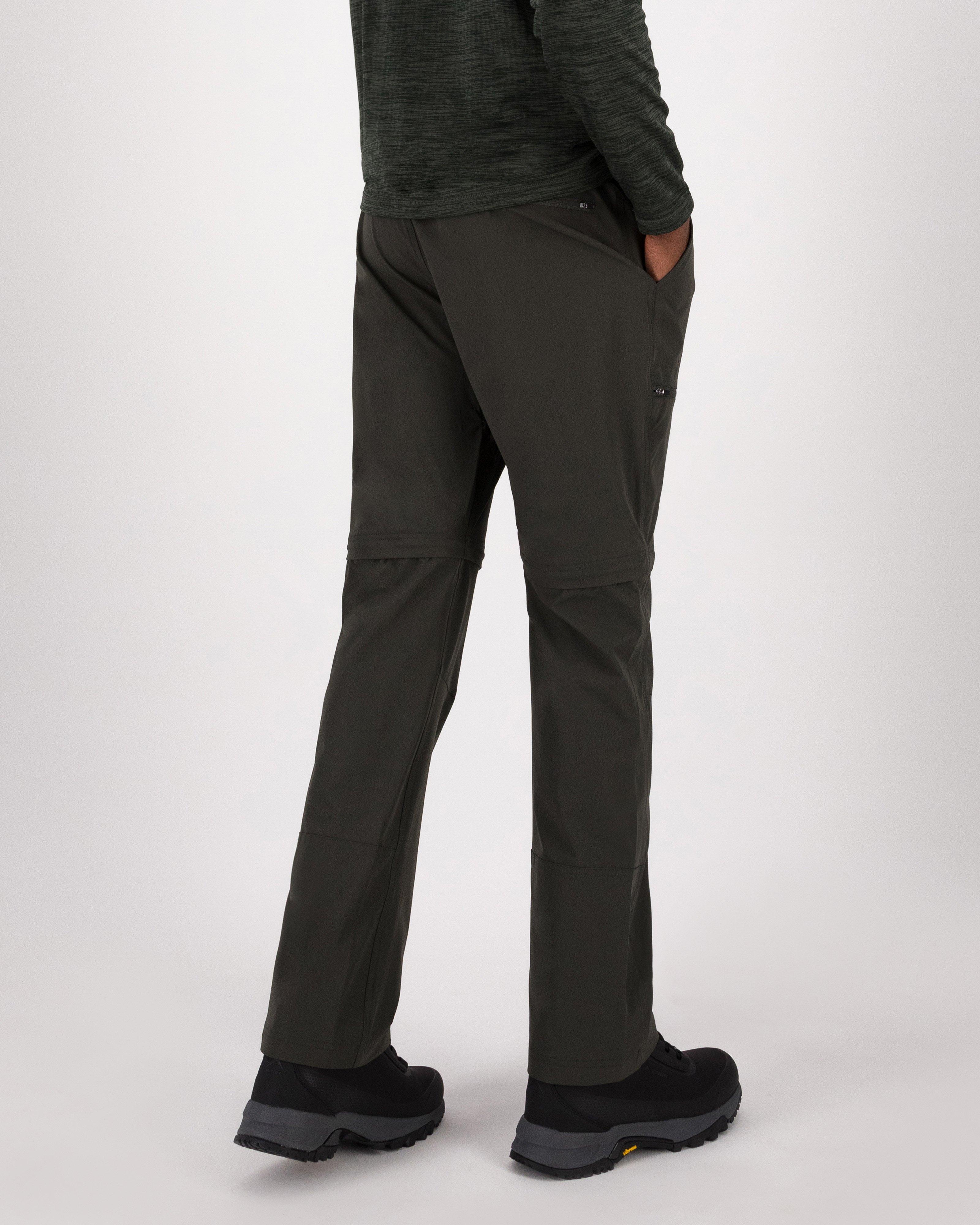 K-Way Men’s Utility Zip-Off Pants -  Dark Olive