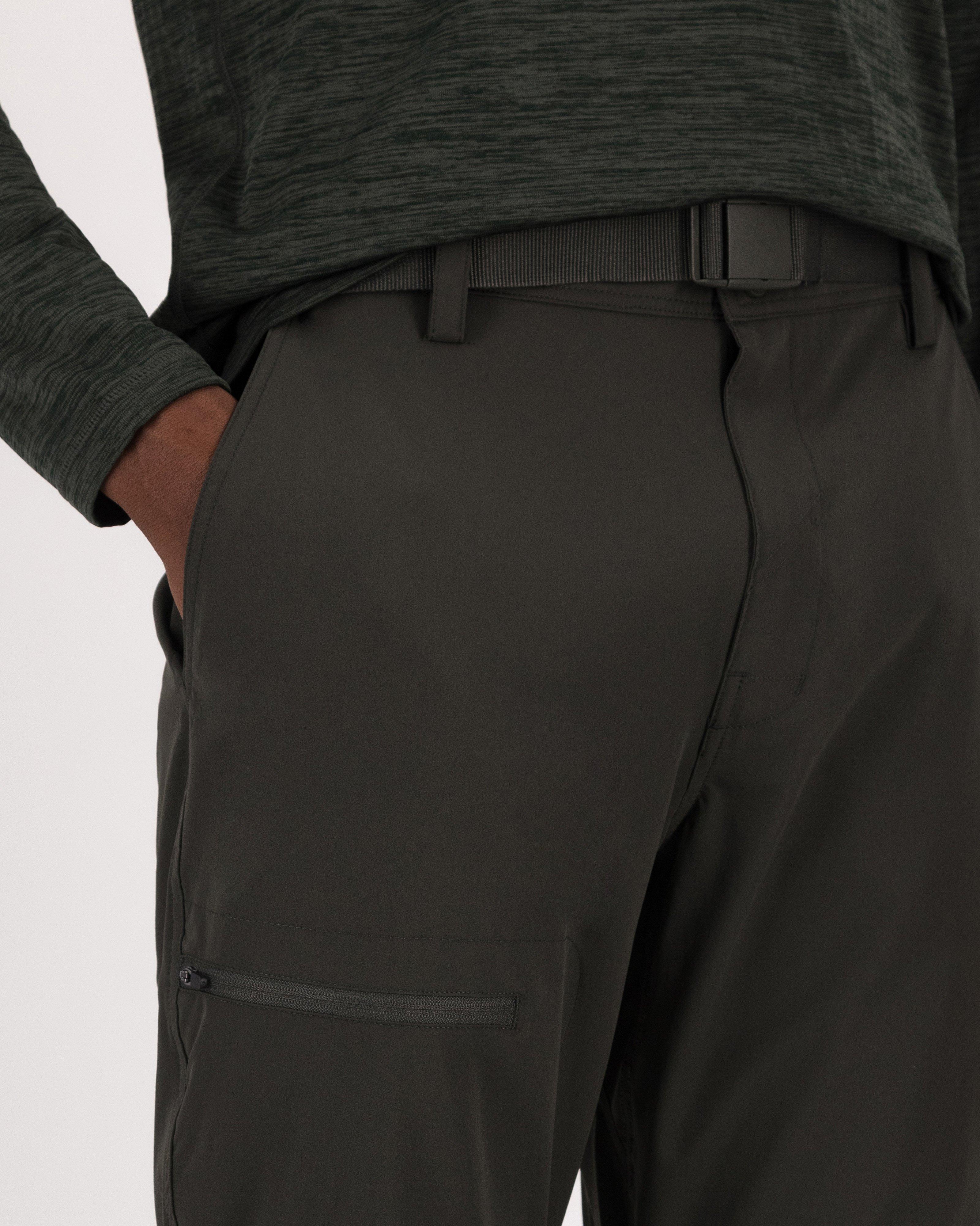 K-Way Men’s Utility Zip-Off Pants -  Dark Olive