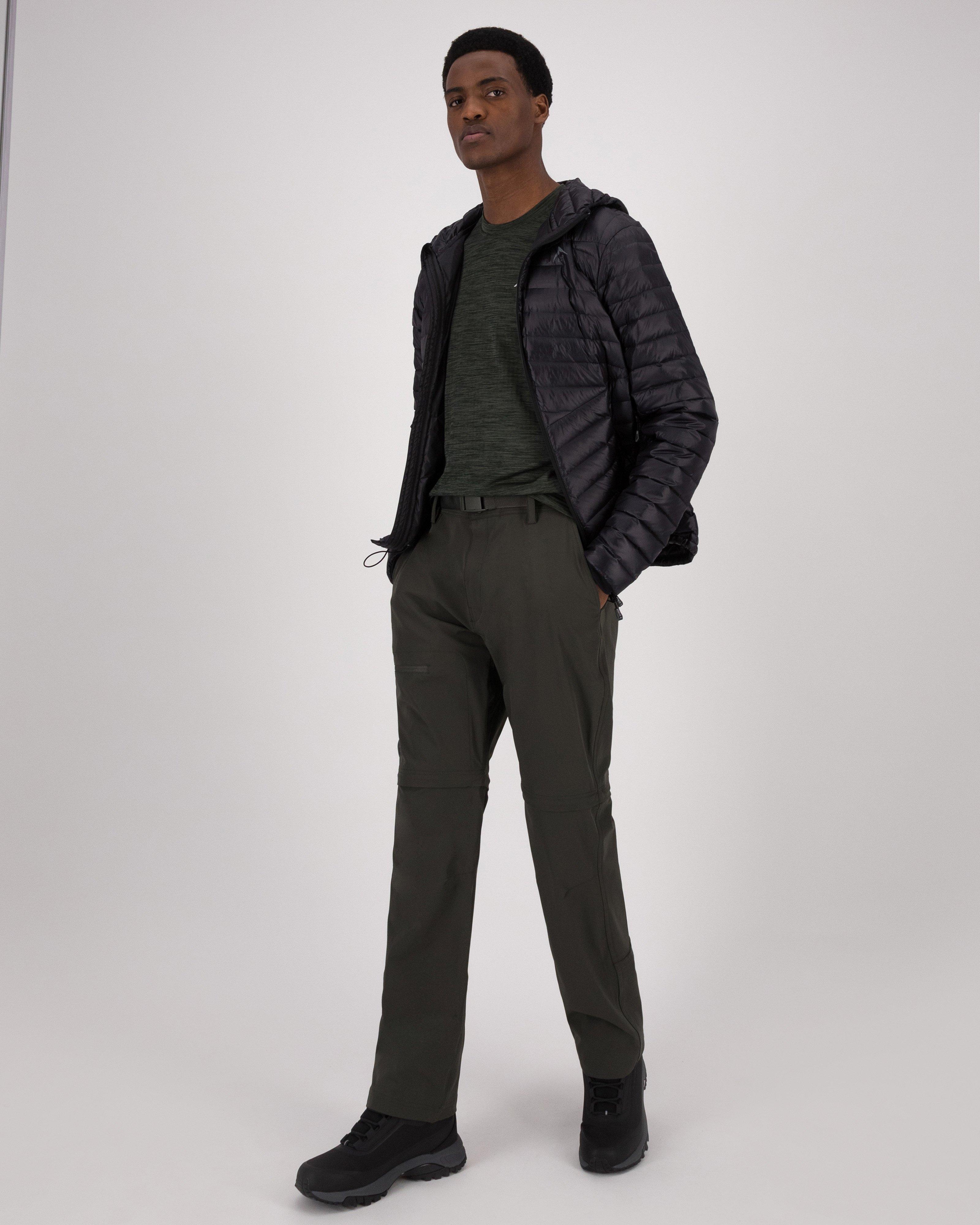 K-Way Men’s Utility Zip-Off Pants -  Dark Olive
