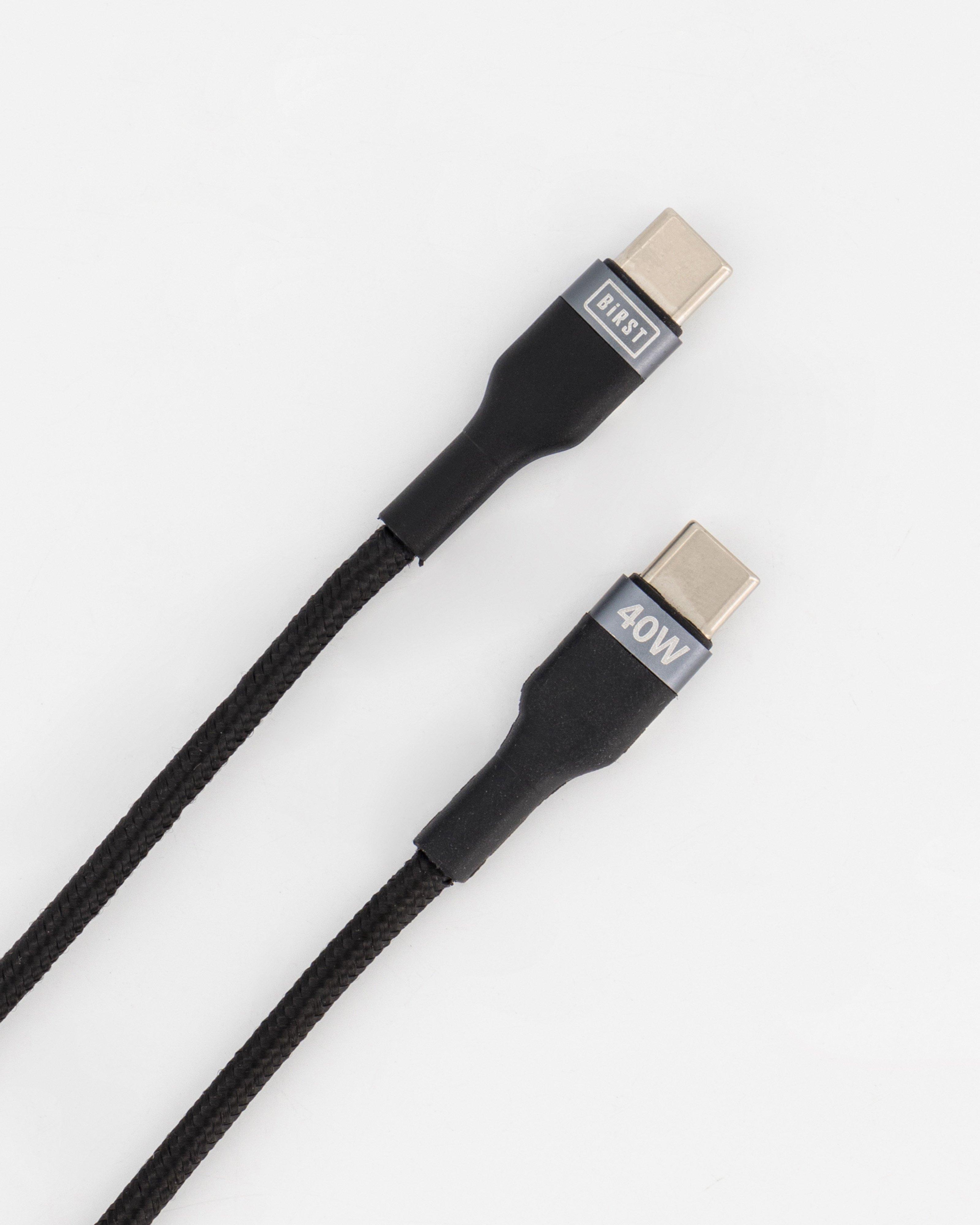 Birst Type C-C Charging Cable -  Black