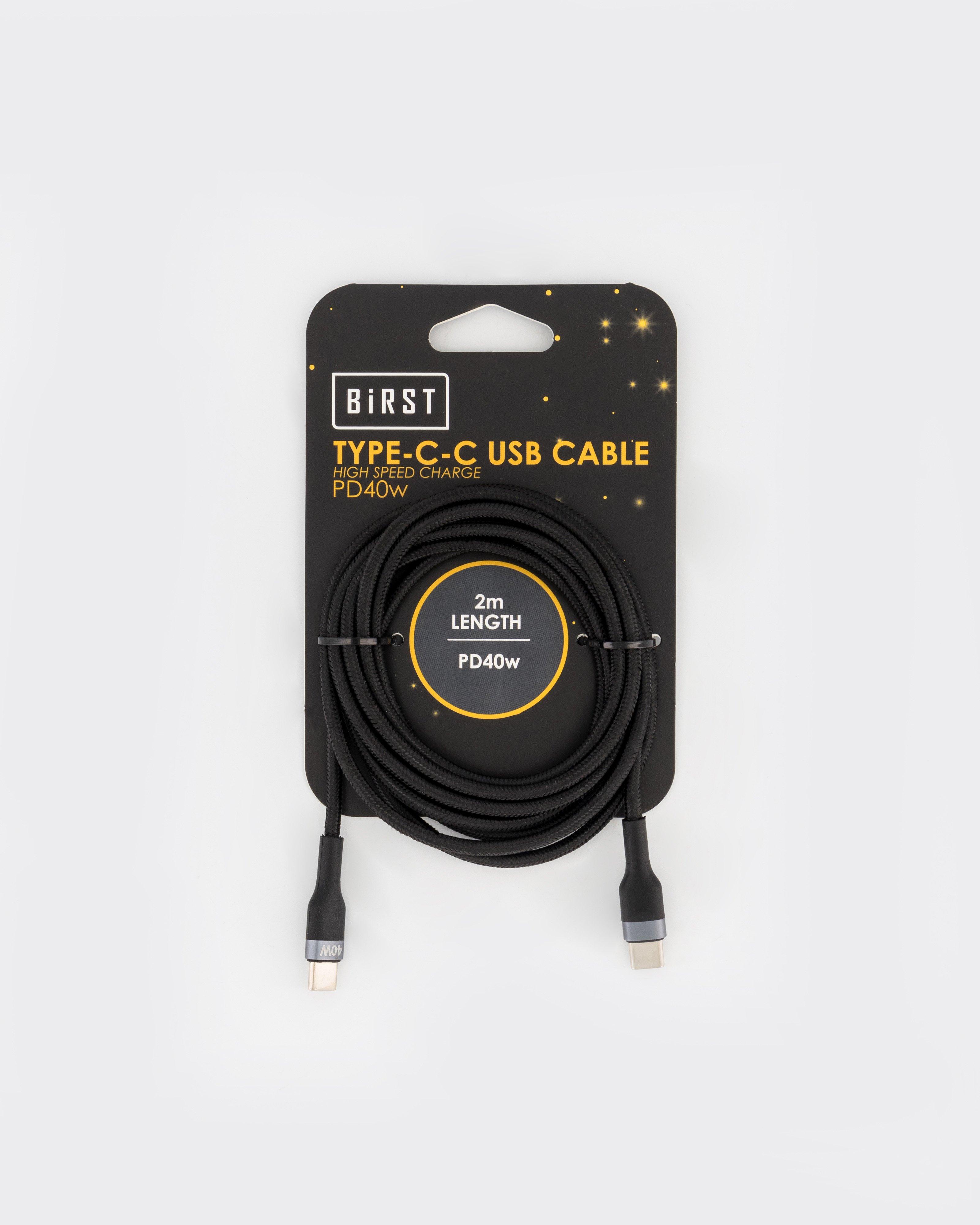 Birst Type C-C Charging Cable -  Black