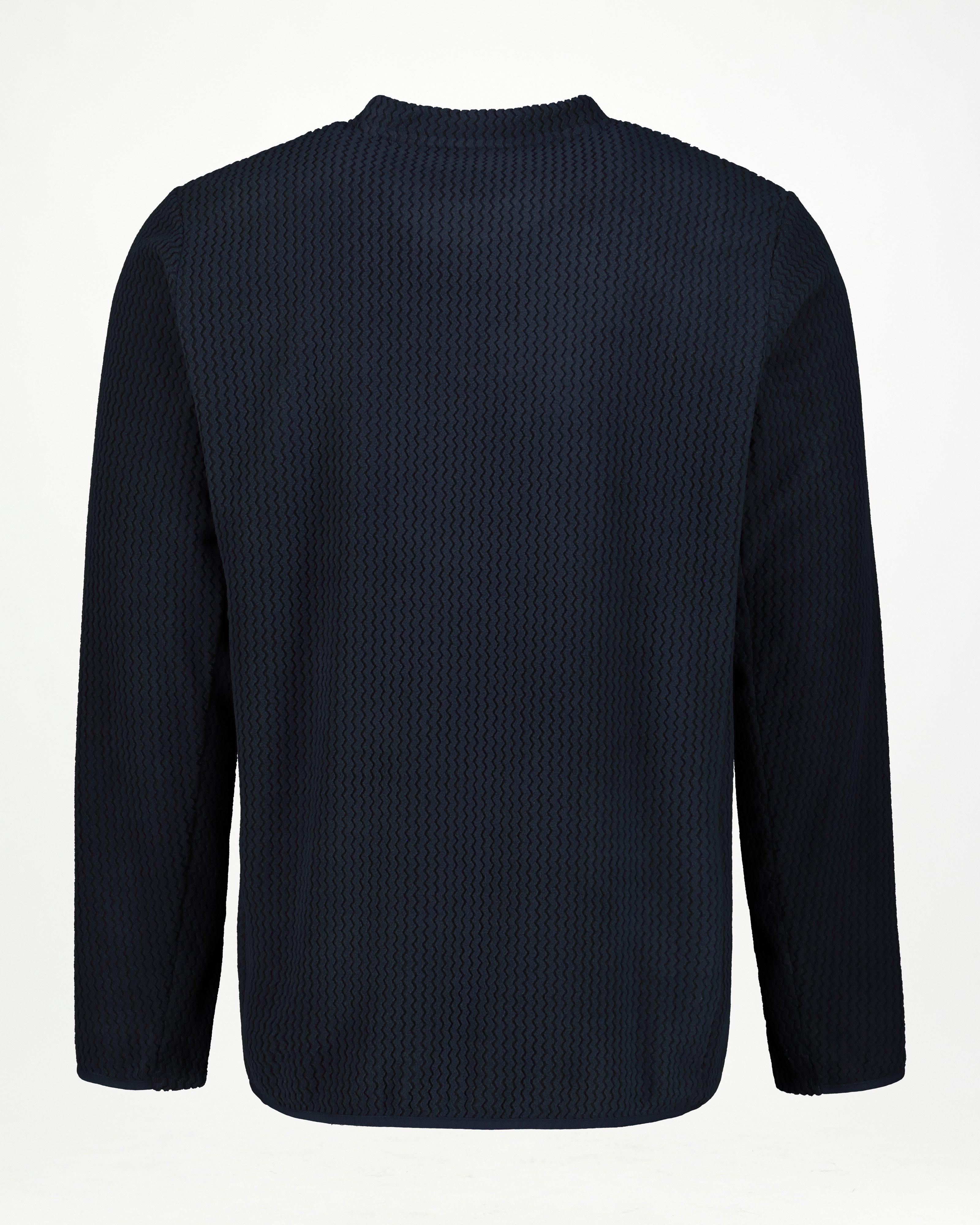 K-Way Men's Peak Crew Neck Fleece Top -  Navy