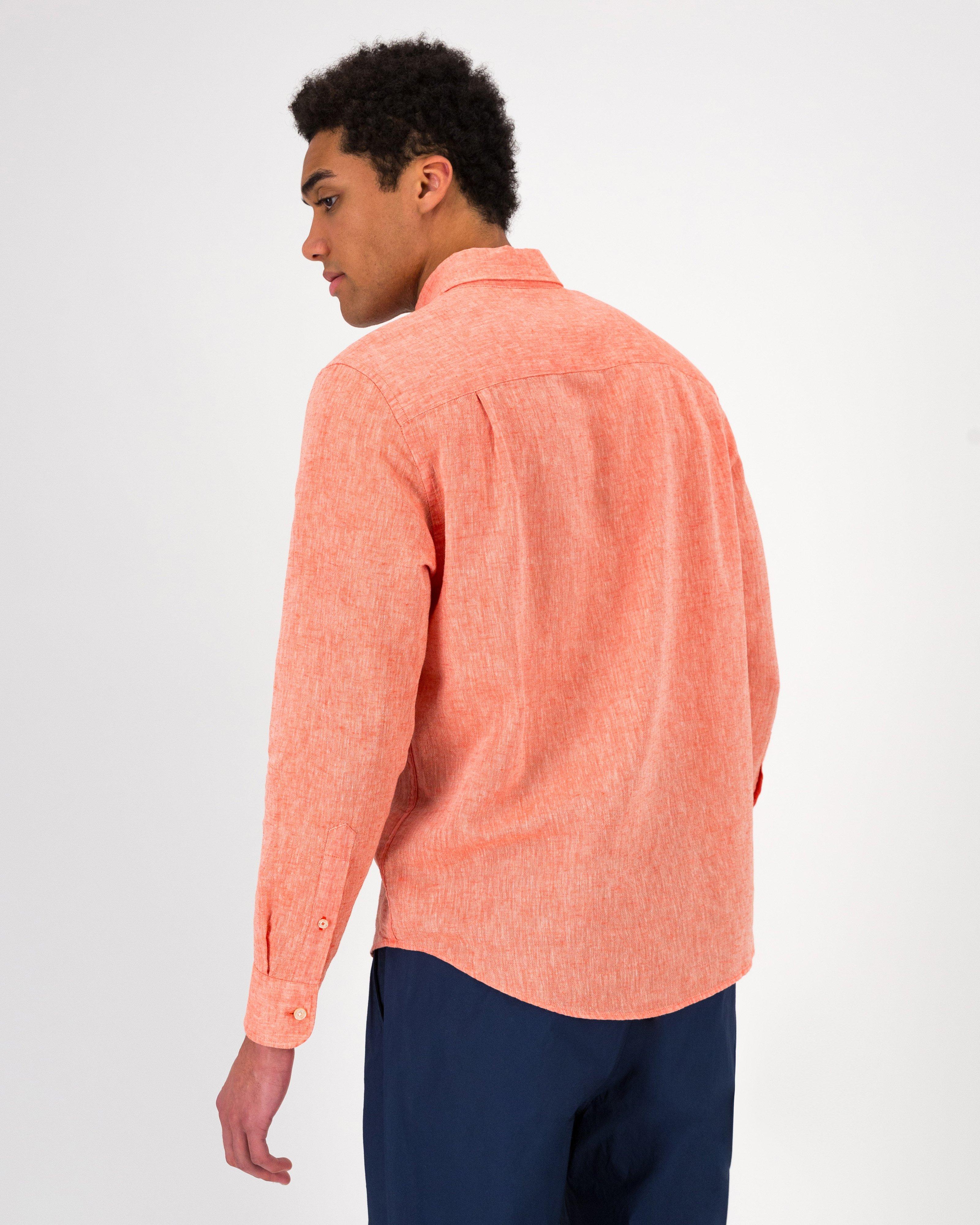 Old Khaki Men’s Presley Long Sleeve Shirt -  Orange