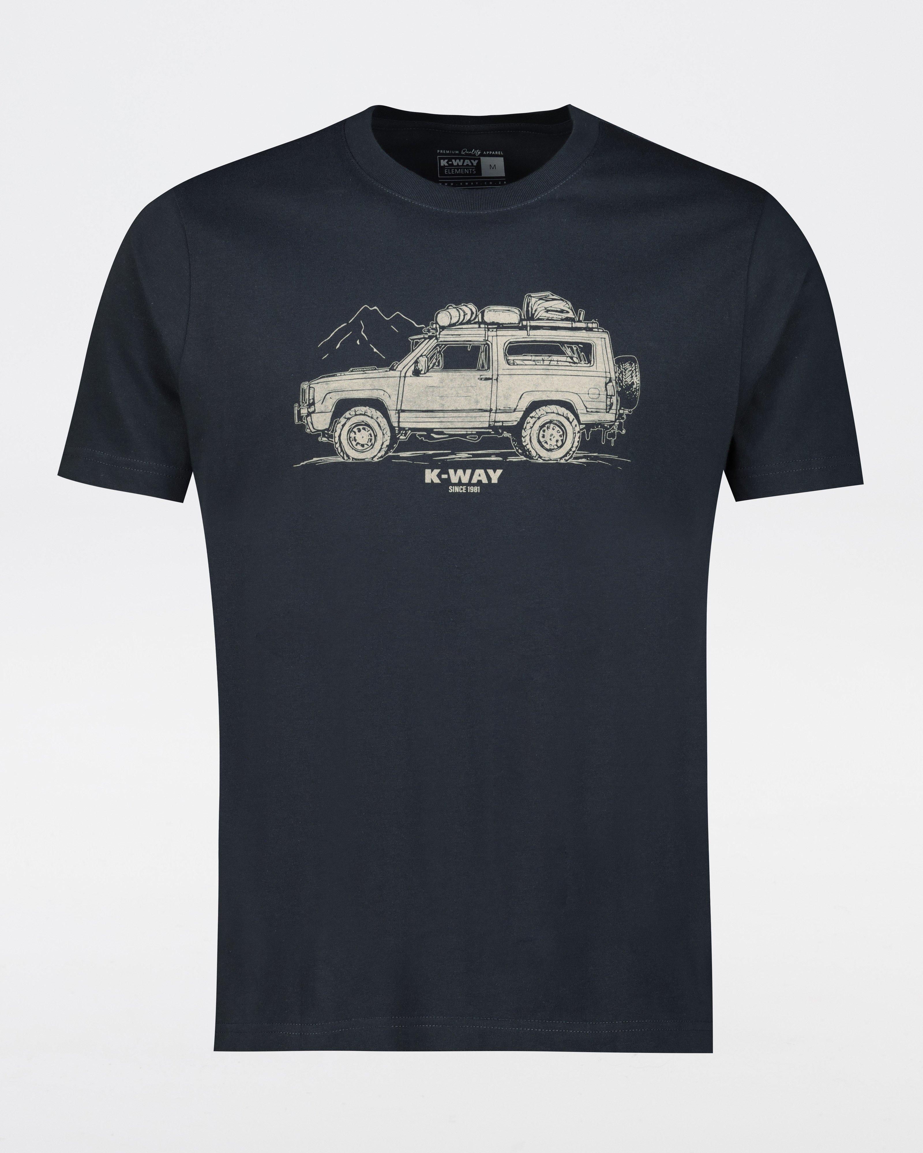 K-Way Elements Men’s Rider Safari T-shirt -  Navy