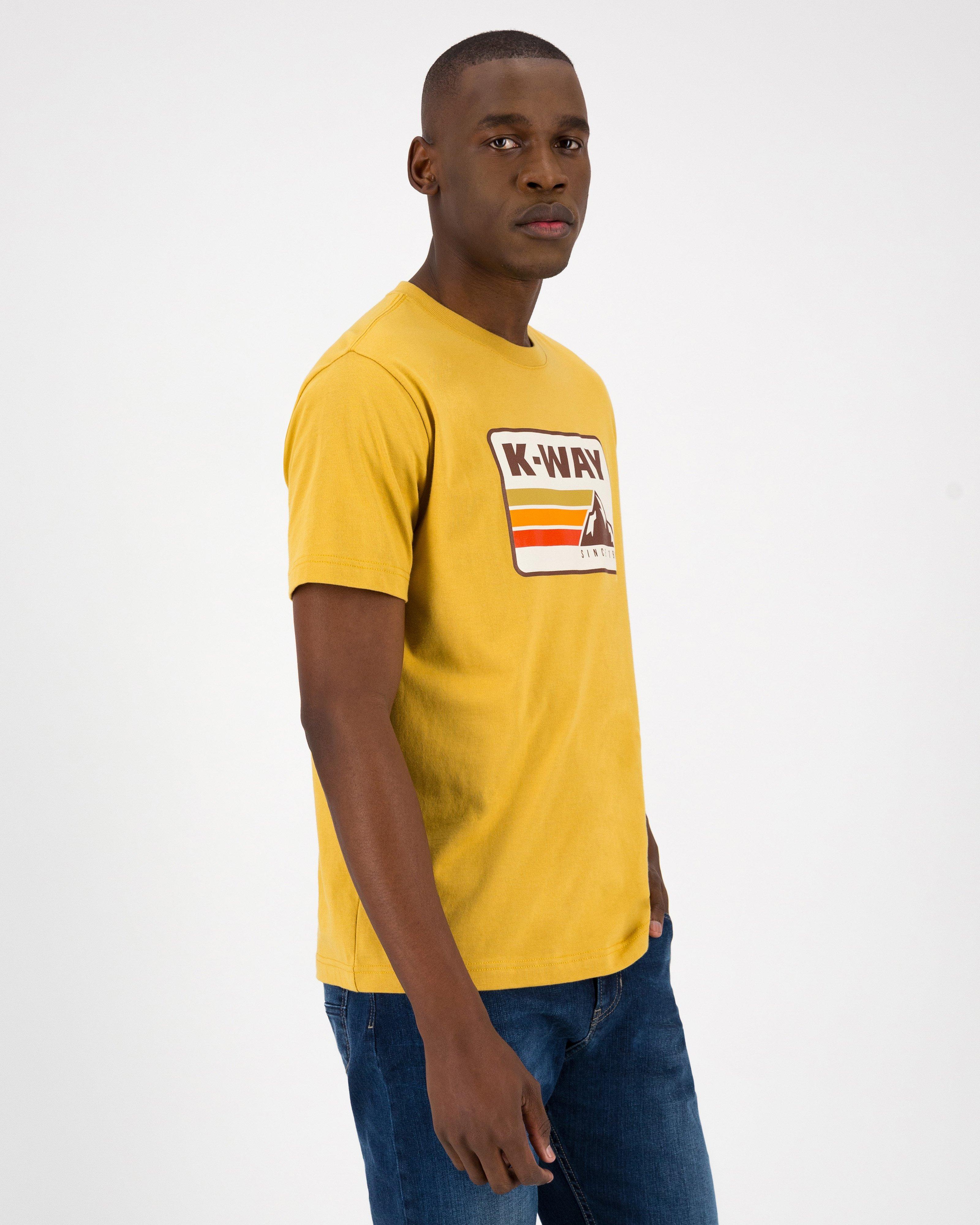 K-Way Elements Men’s Safari Retro T-shirt -  Ochre