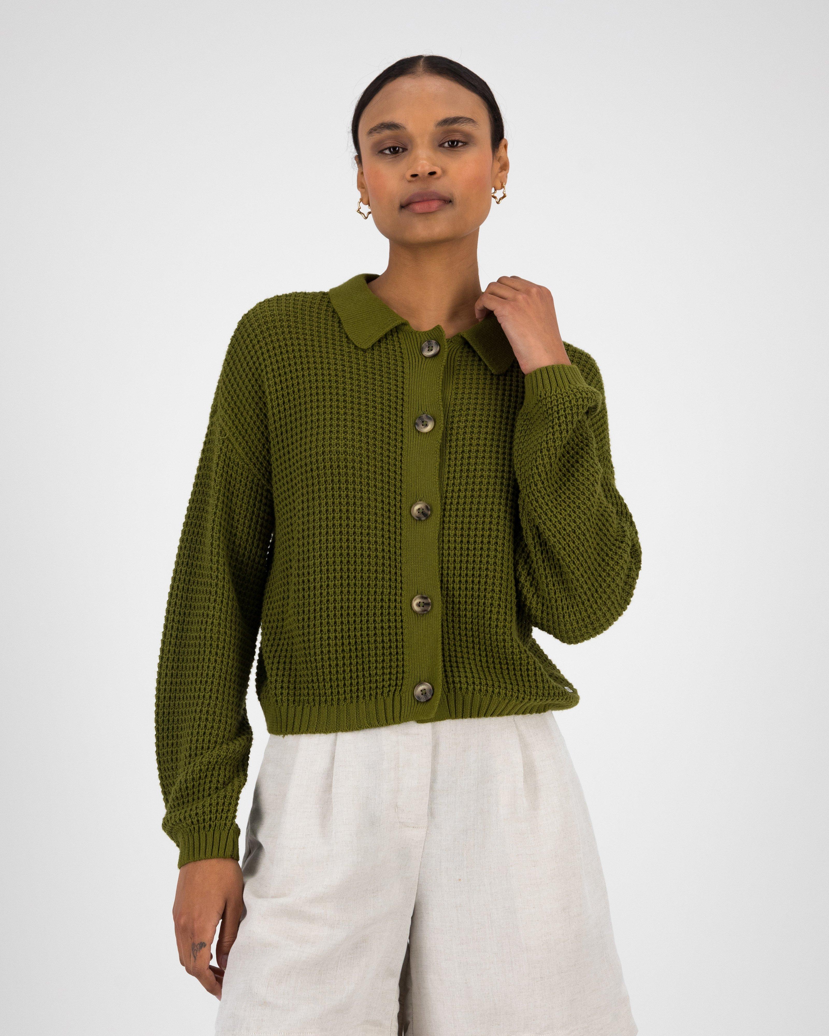 Women’s Kasha Cardigan  -  Green