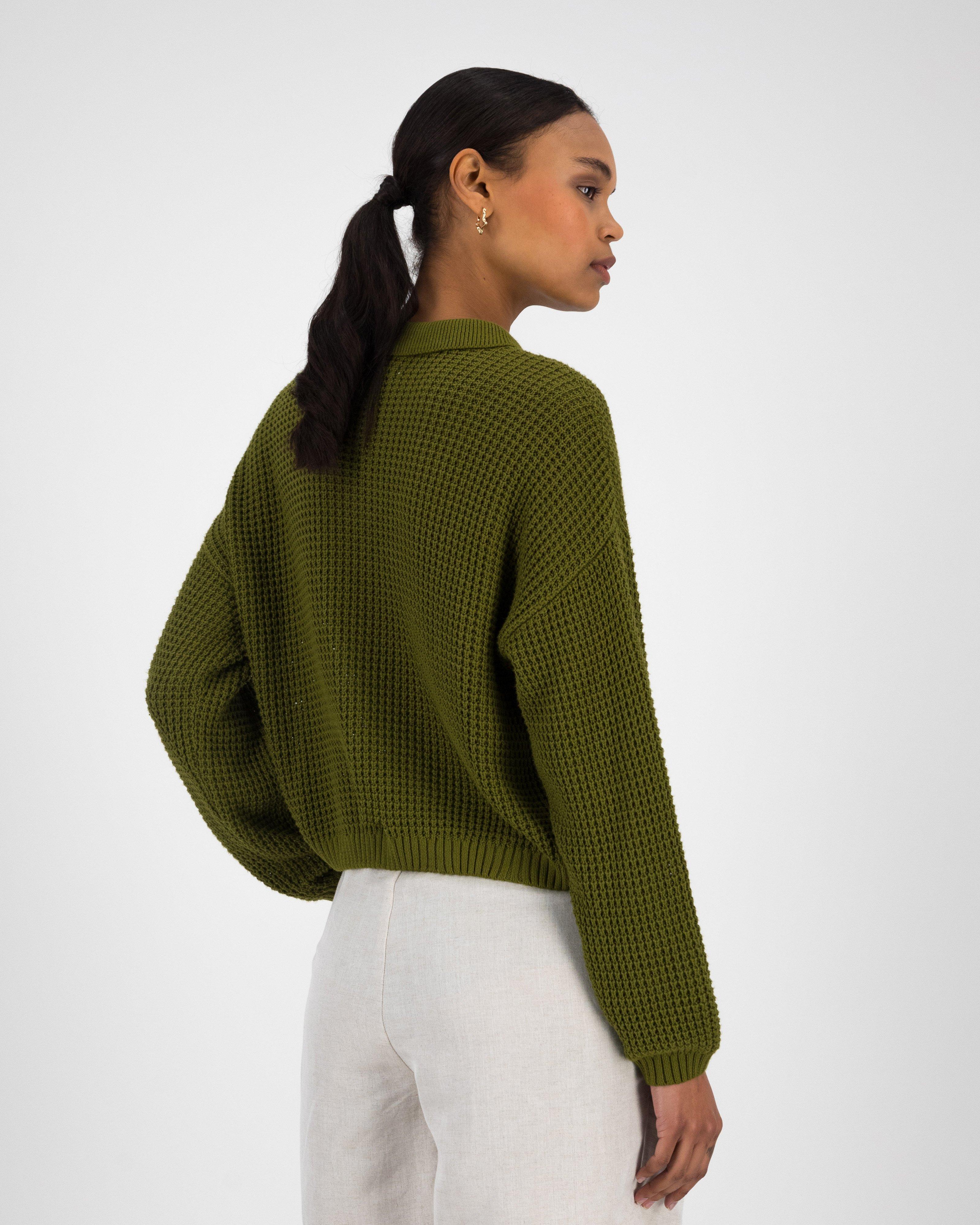 Women’s Kasha Cardigan  -  Green