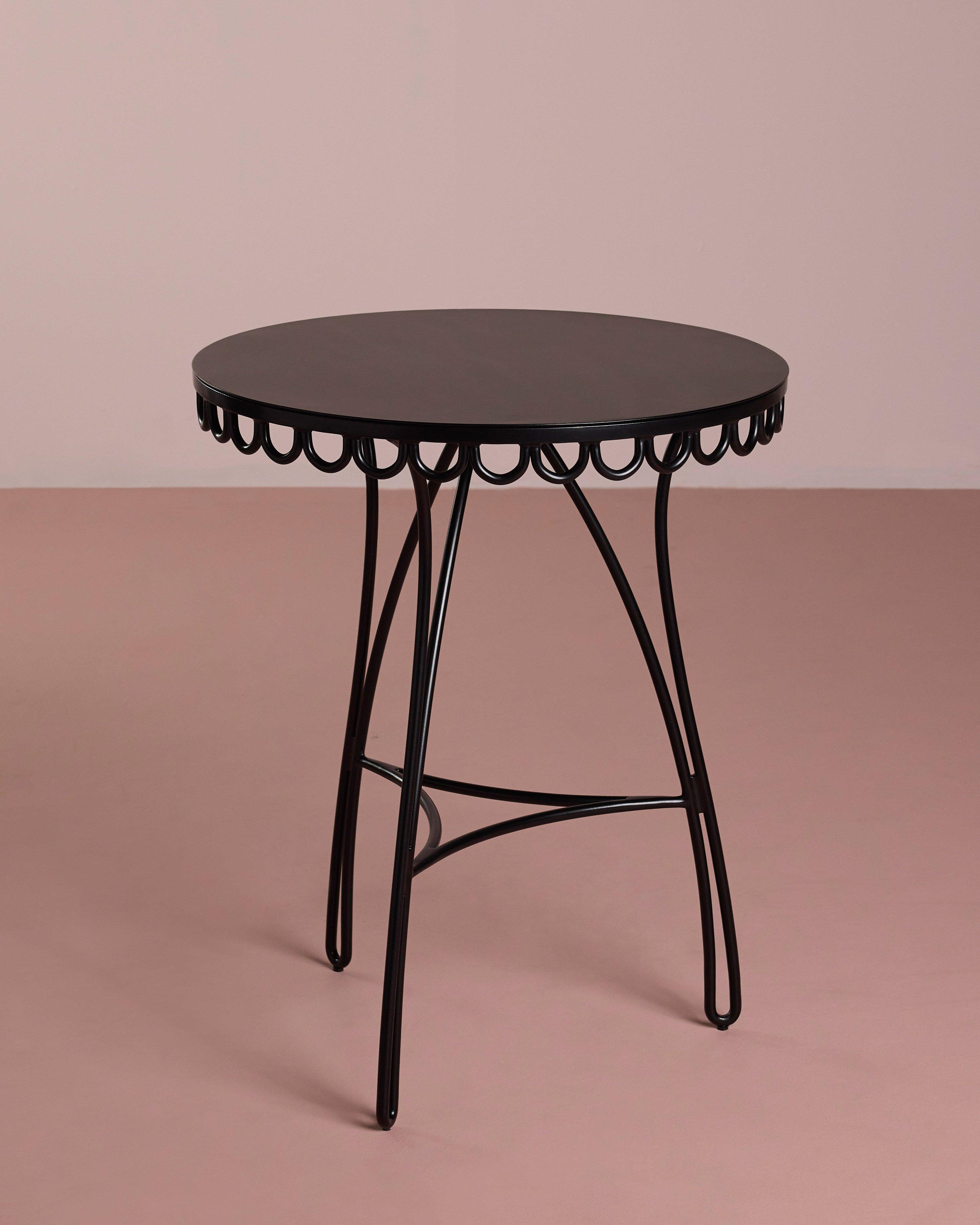 Poetry Café Side Table -  Black
