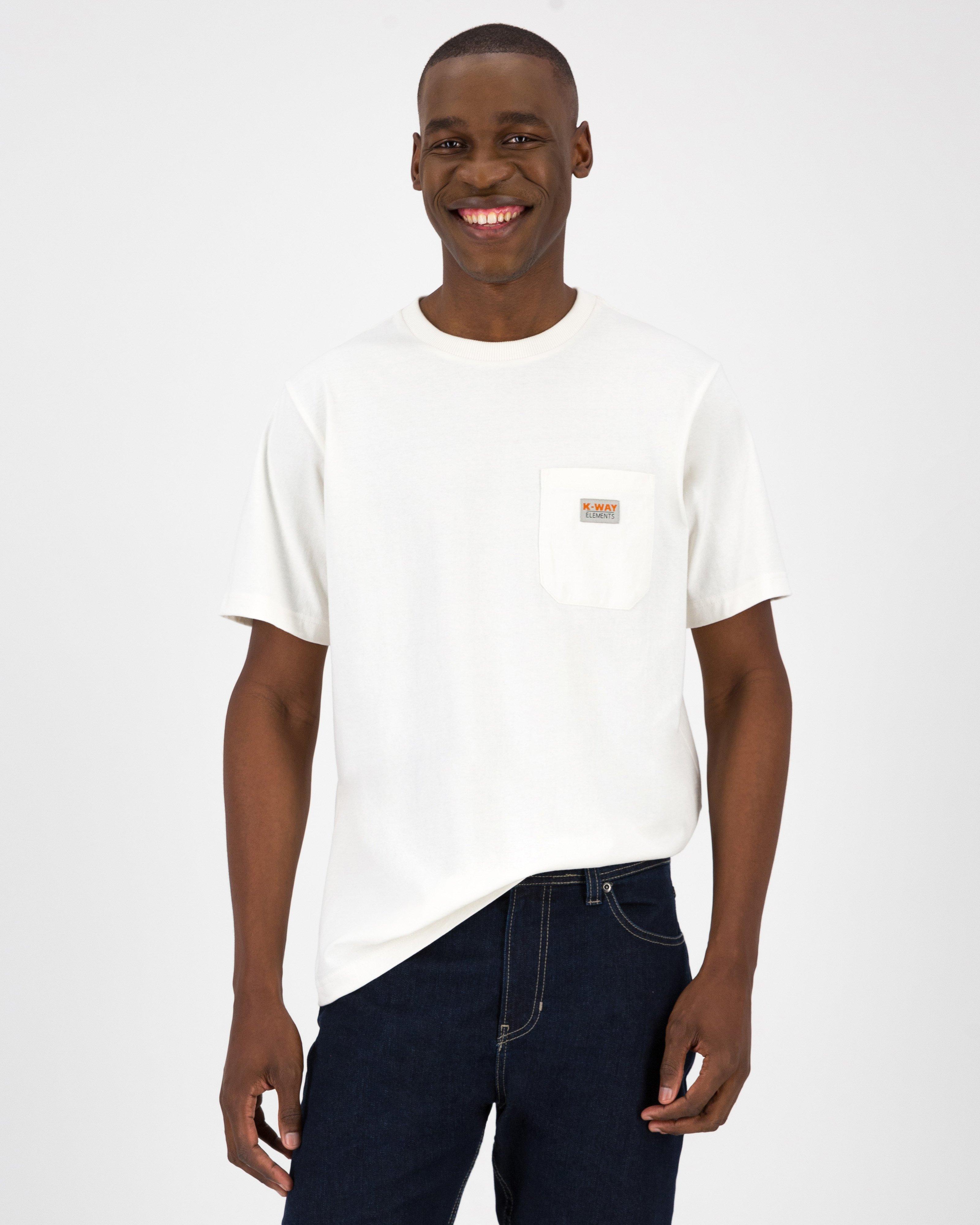 K-Way Elements Men’s Workwear Pocket T-shirt -  White