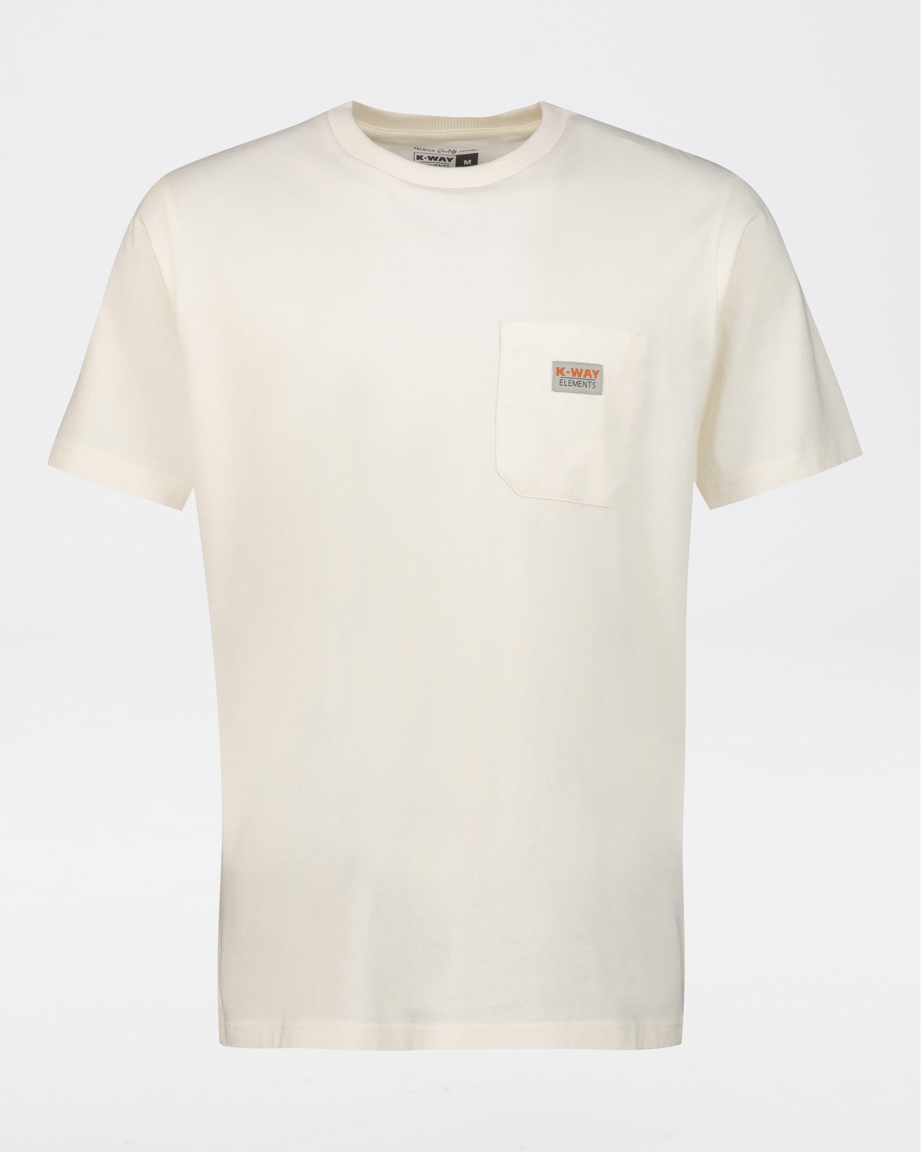 K-Way Elements Men’s Workwear Pocket T-shirt -  White