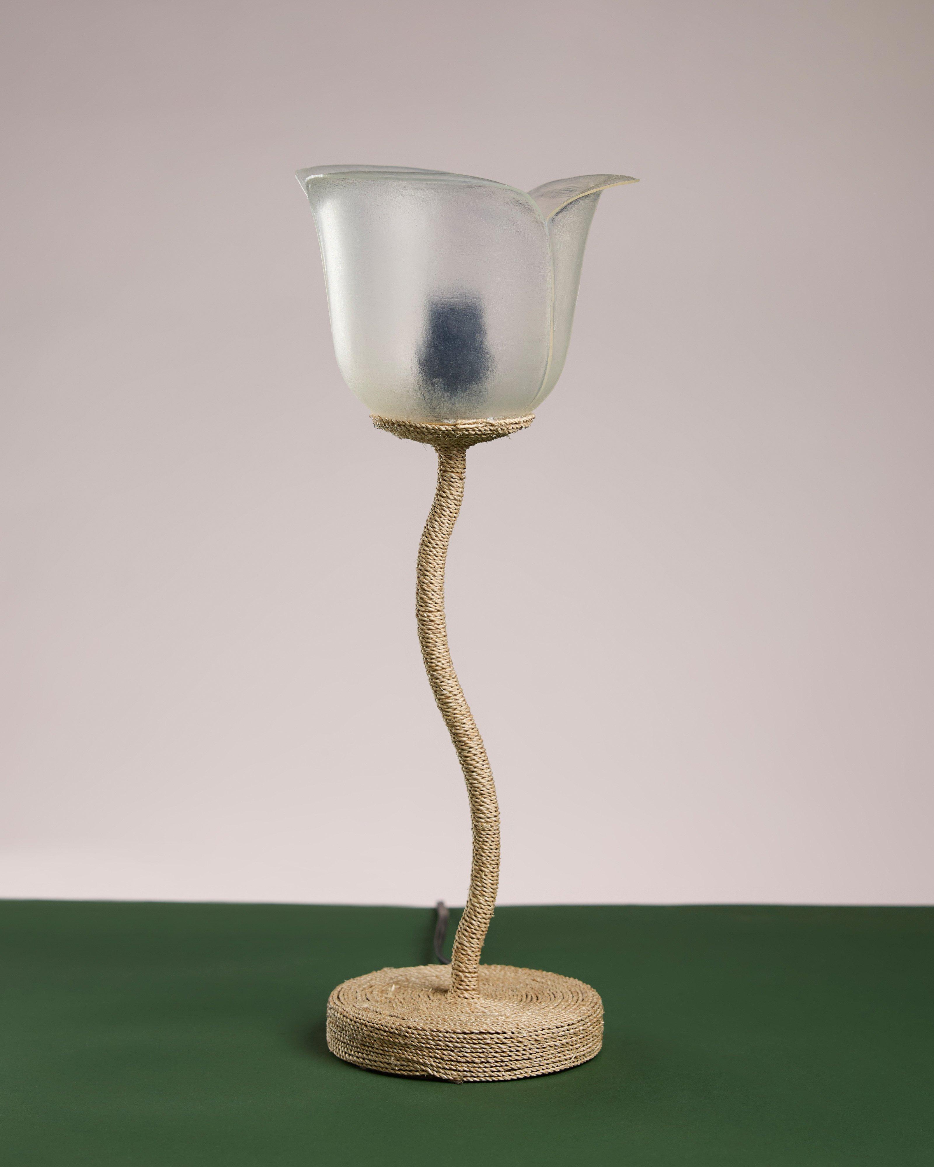 Rose Short Lamp -  Brown