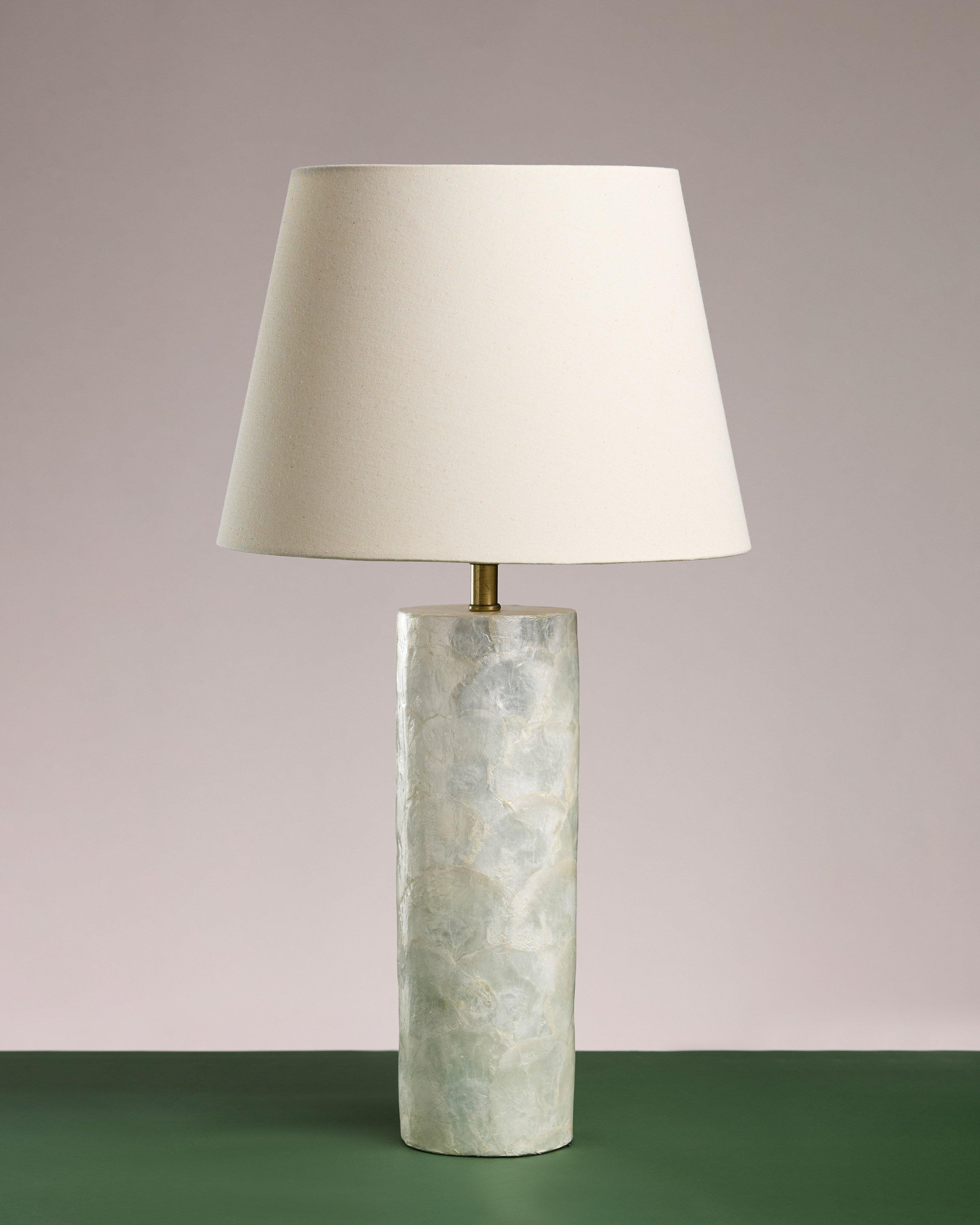 Capiz Lamp -  Milk