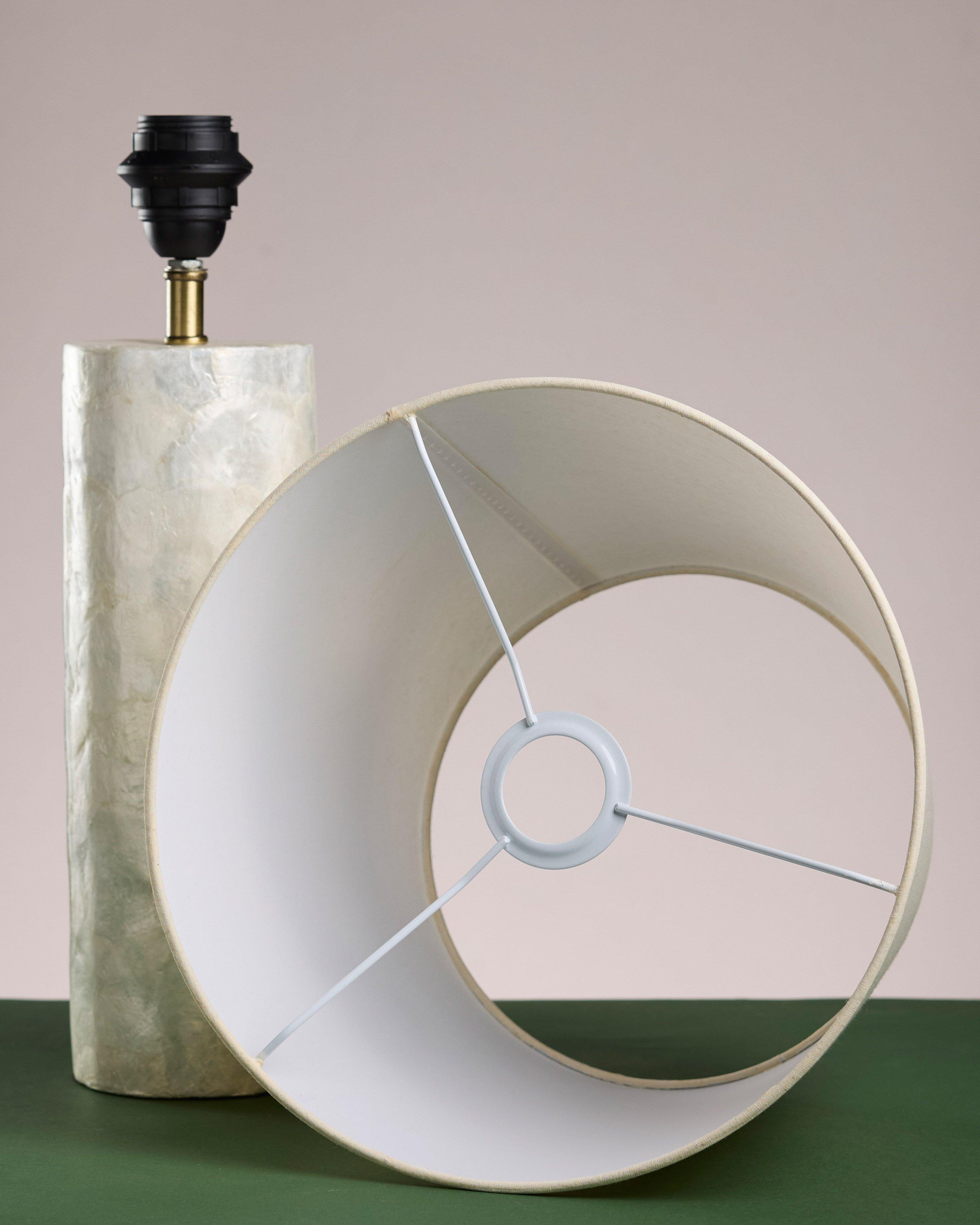 Capiz Lamp -  Milk