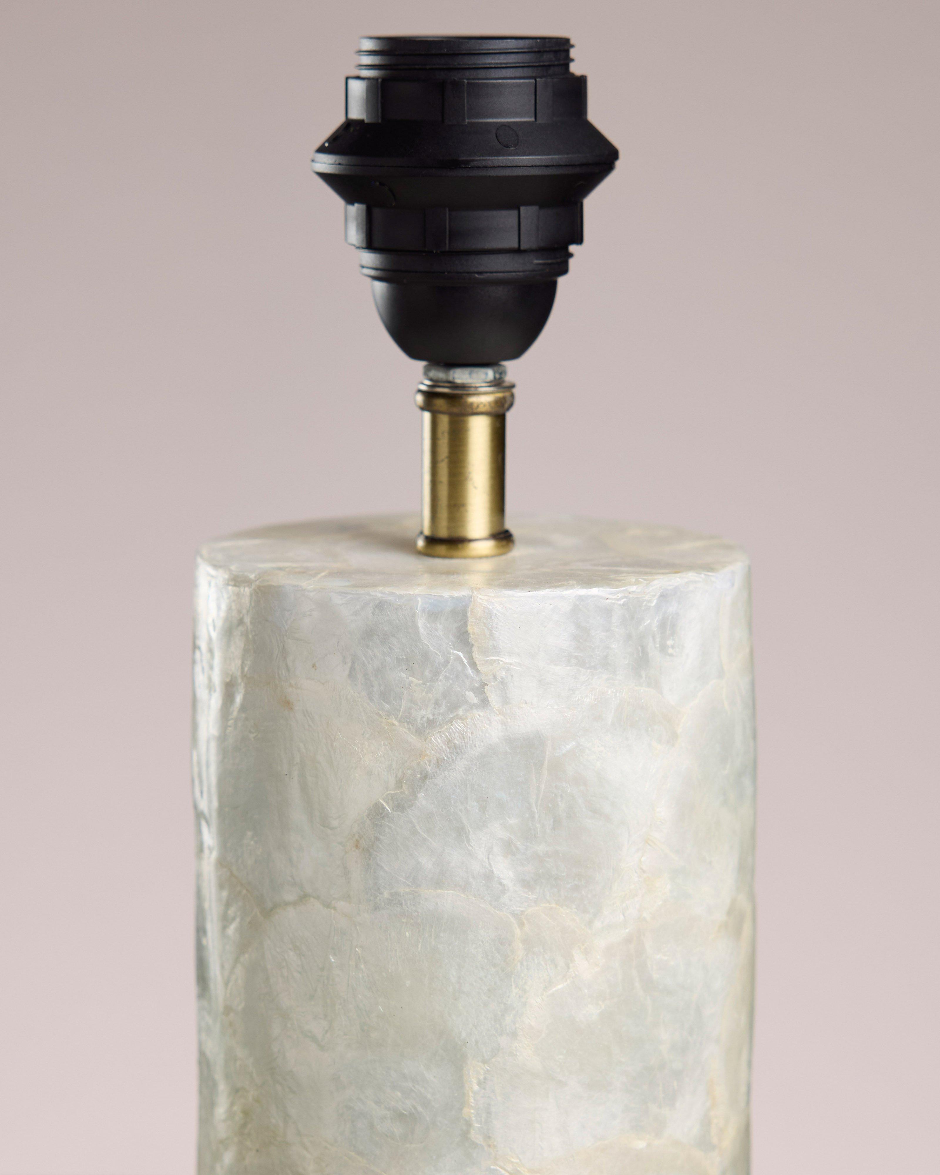 Capiz Lamp -  Milk