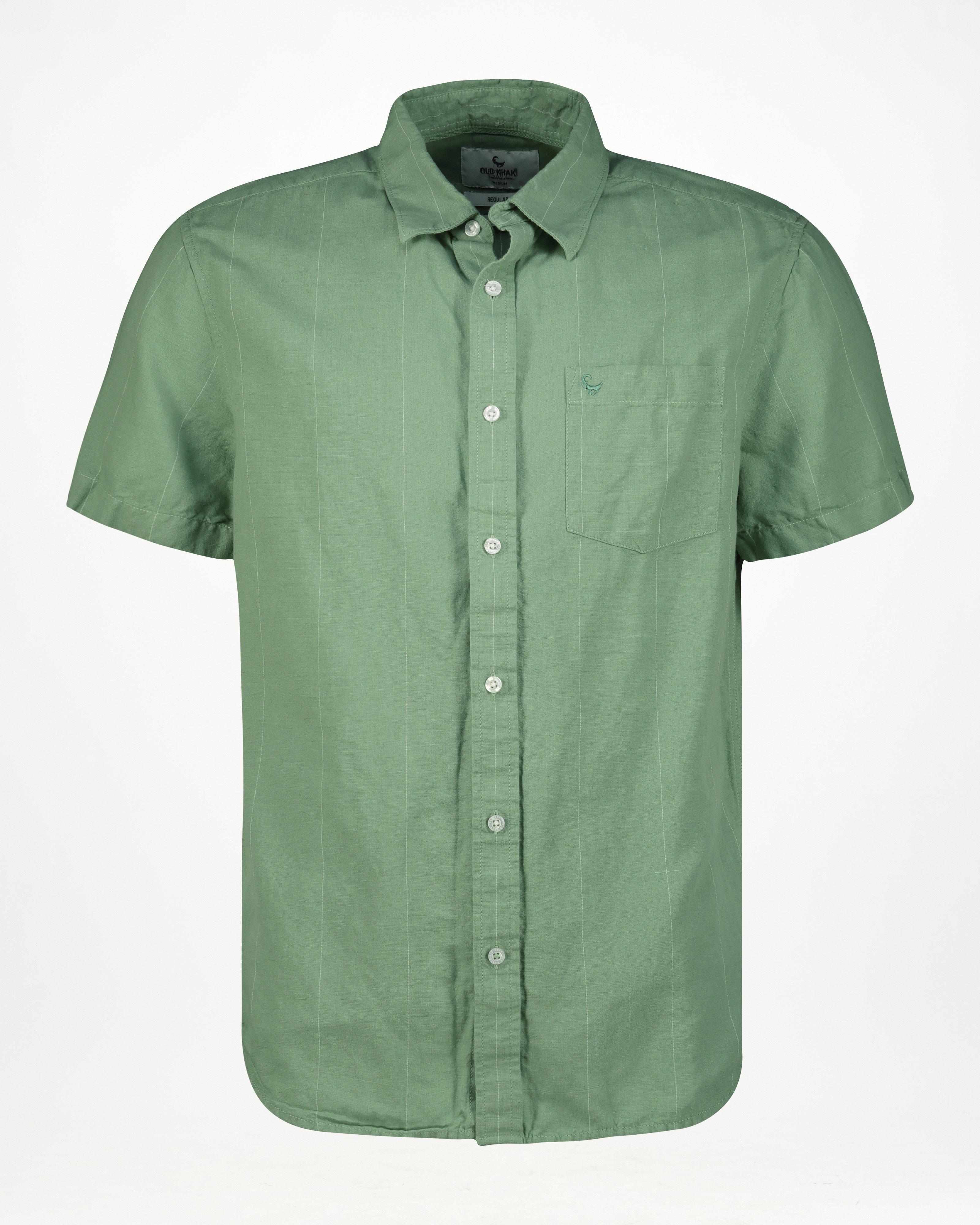 Old Khaki Men’s Larry Stripe Shirt -  Green