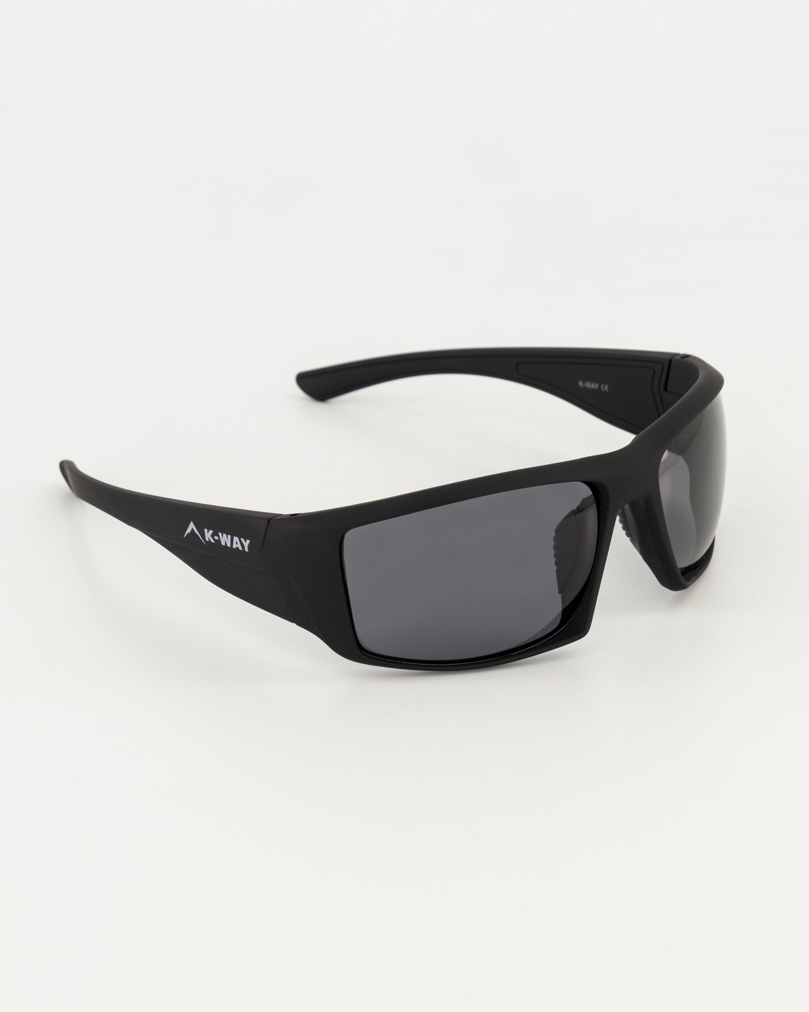 K-Way Wide Wrap Sunglasses  -  Black