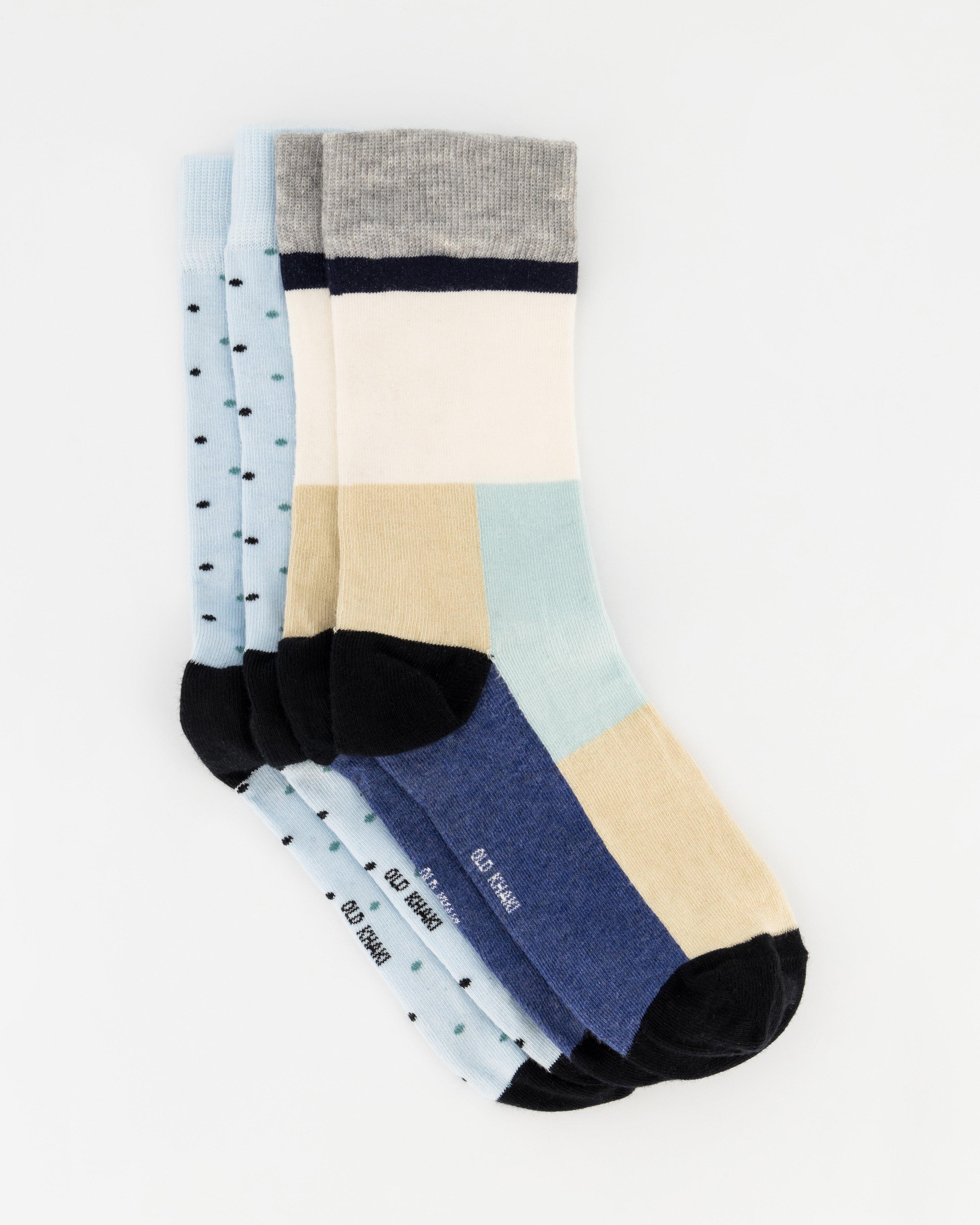 Men’s Sedge Colourblock Socks  -  Light Blue