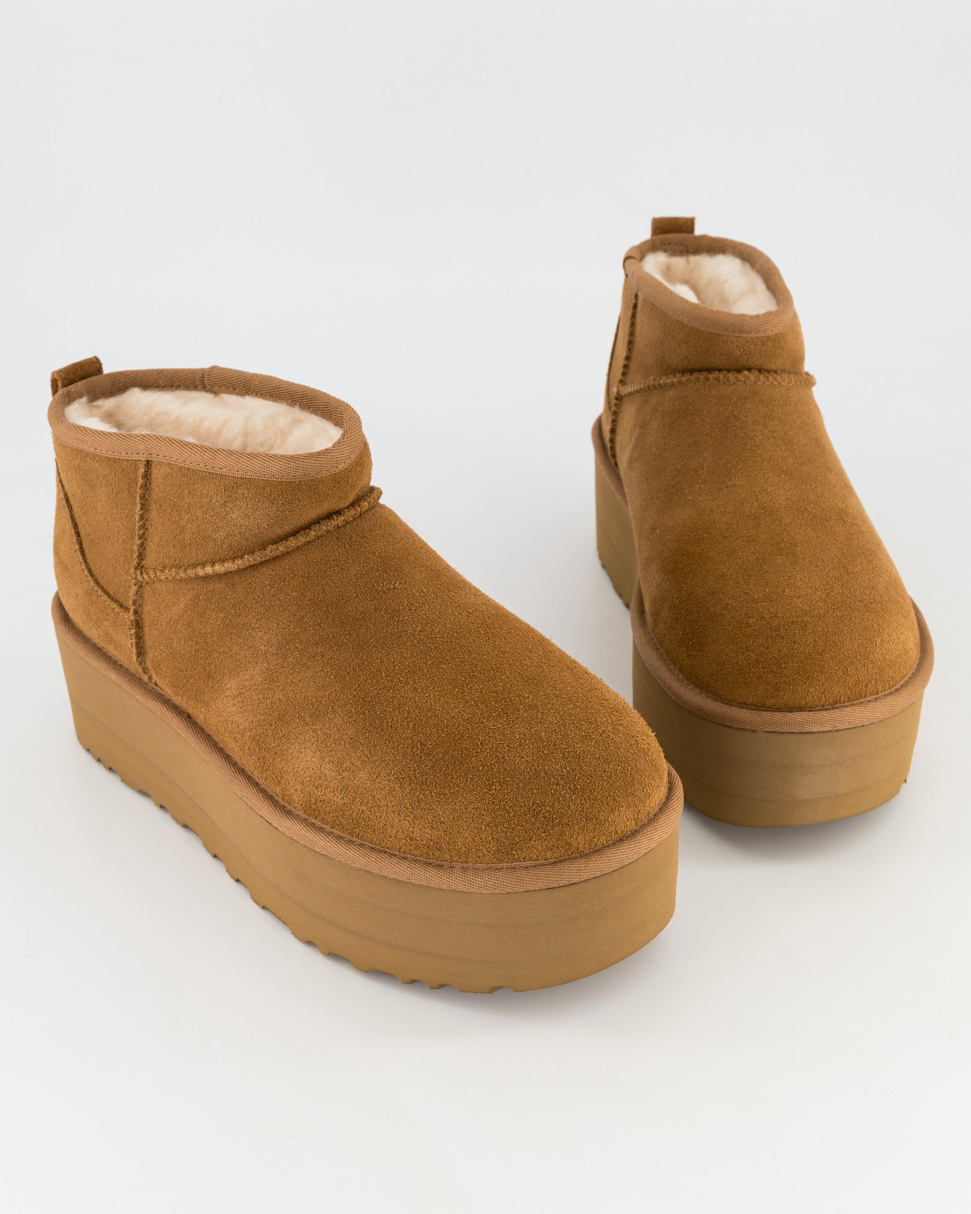 Ugg Classic Ultra Mini Platform Boot -  Tan