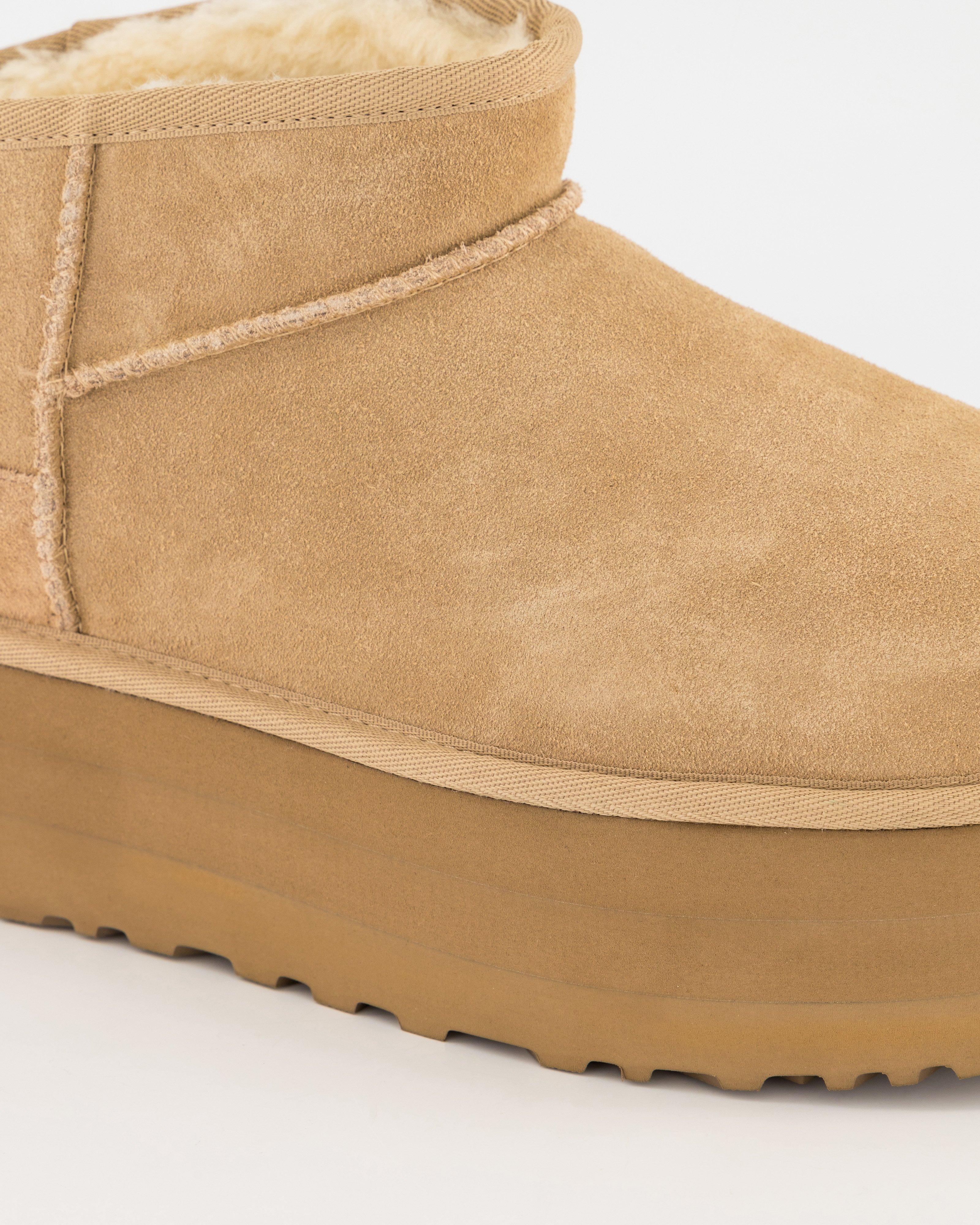 Ugg Classic Ultra Mini Platform Boots -  Stone