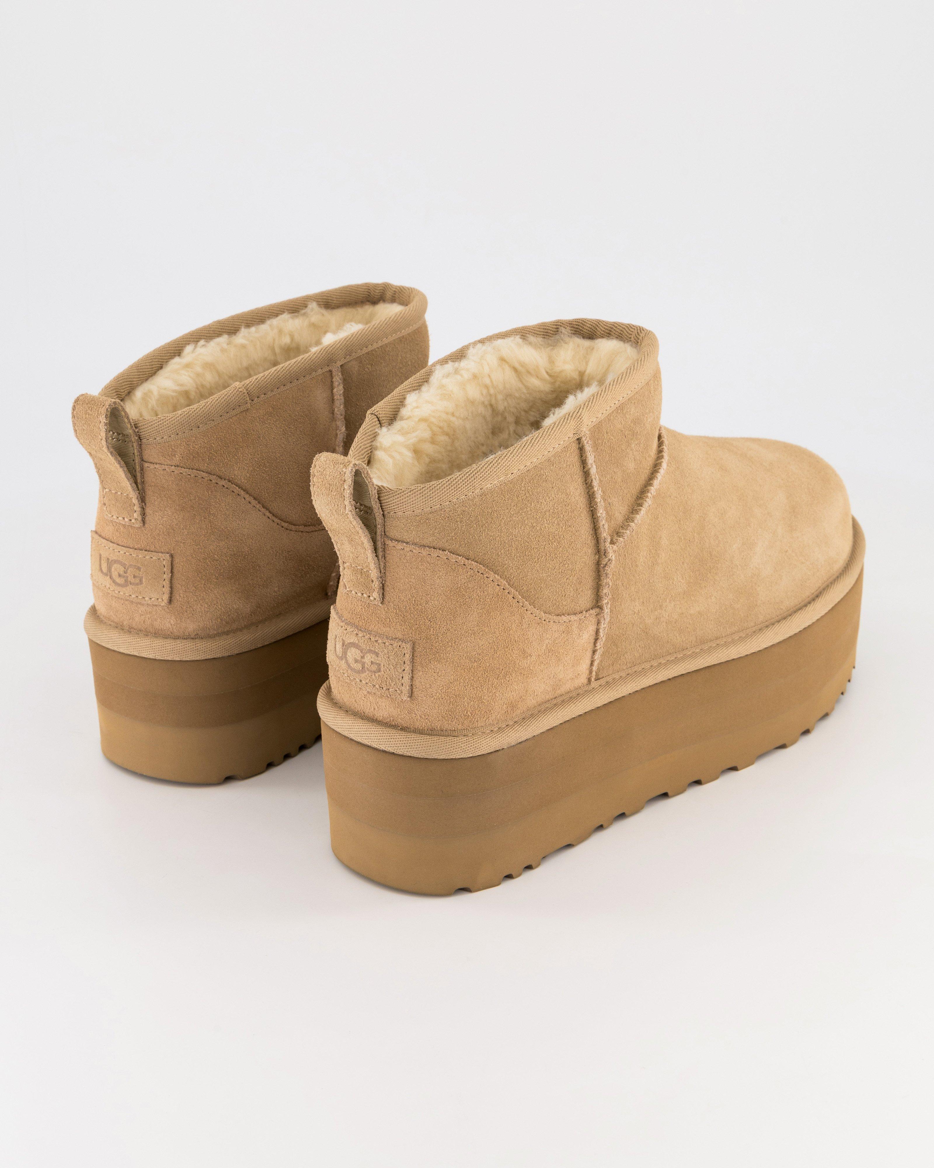 Ugg Classic Ultra Mini Platform Boots -  Stone