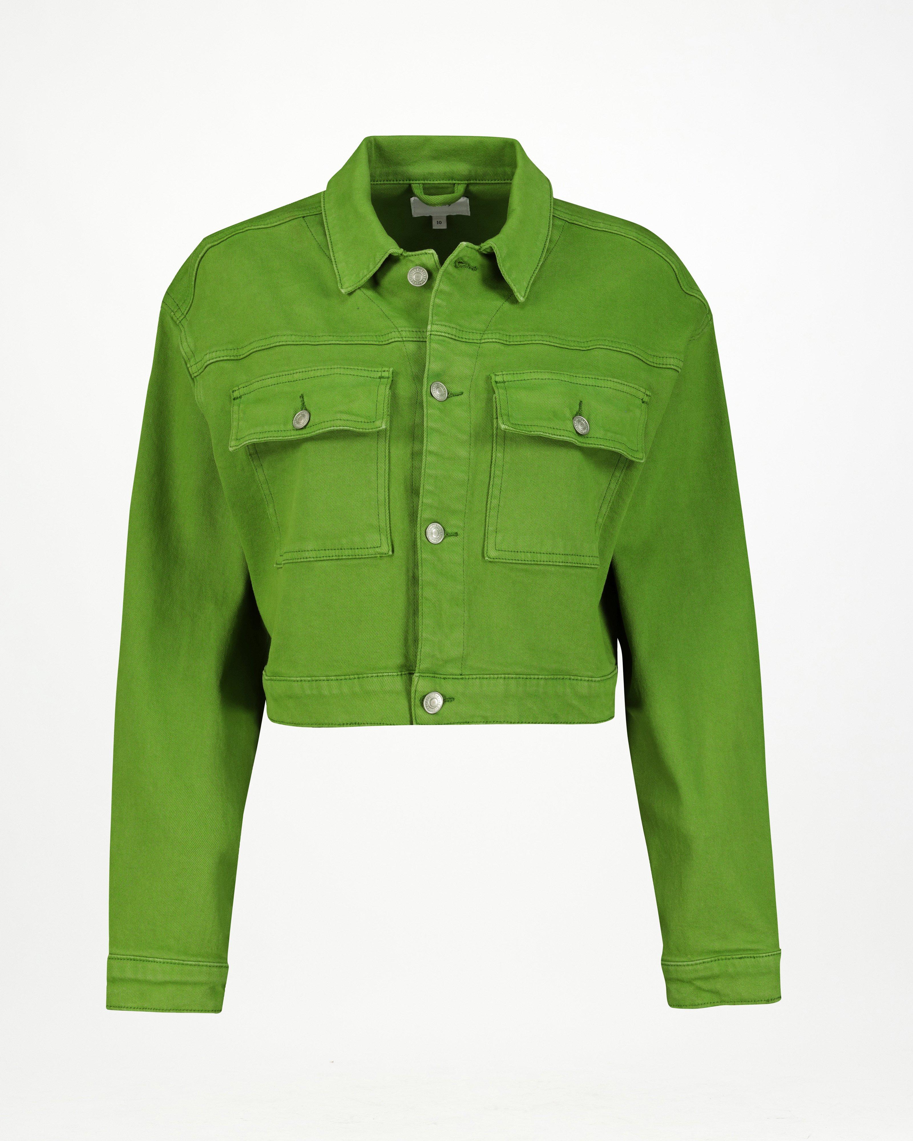 Shu Cropped Jacket -  Green