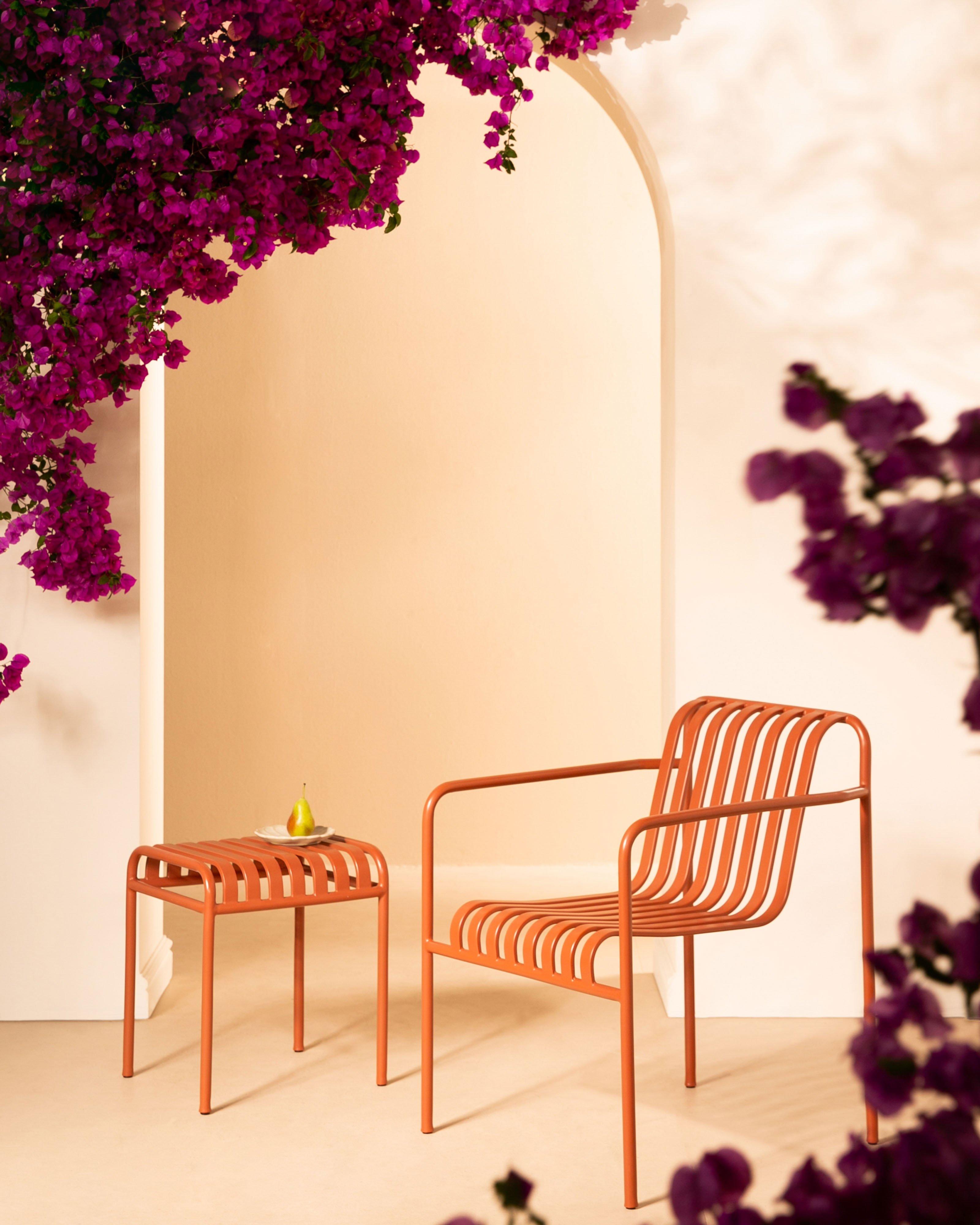 Lennox Café Armchair -  Rust