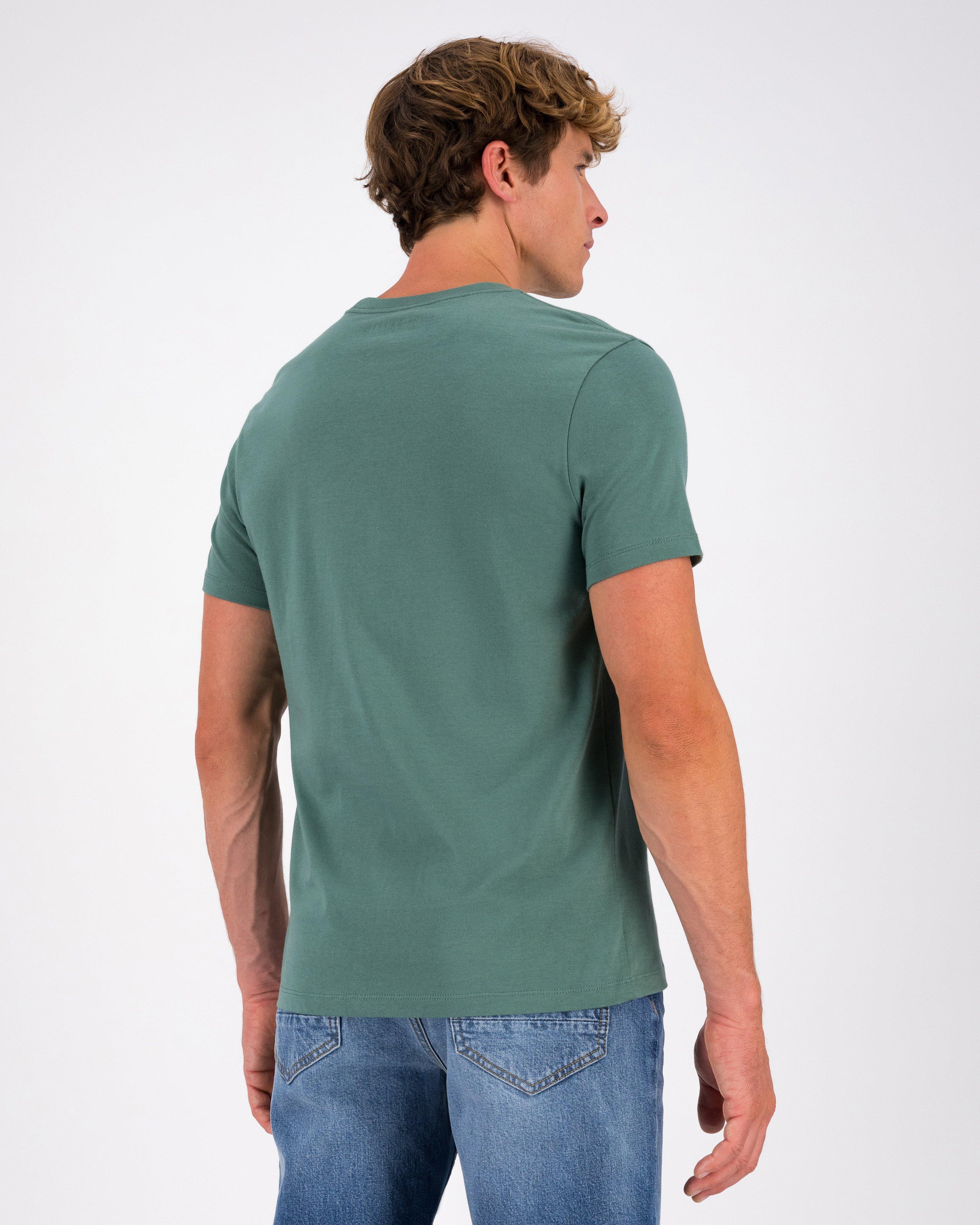  Men’s Maison Embroidered Logo T-Shirt  -  Sage