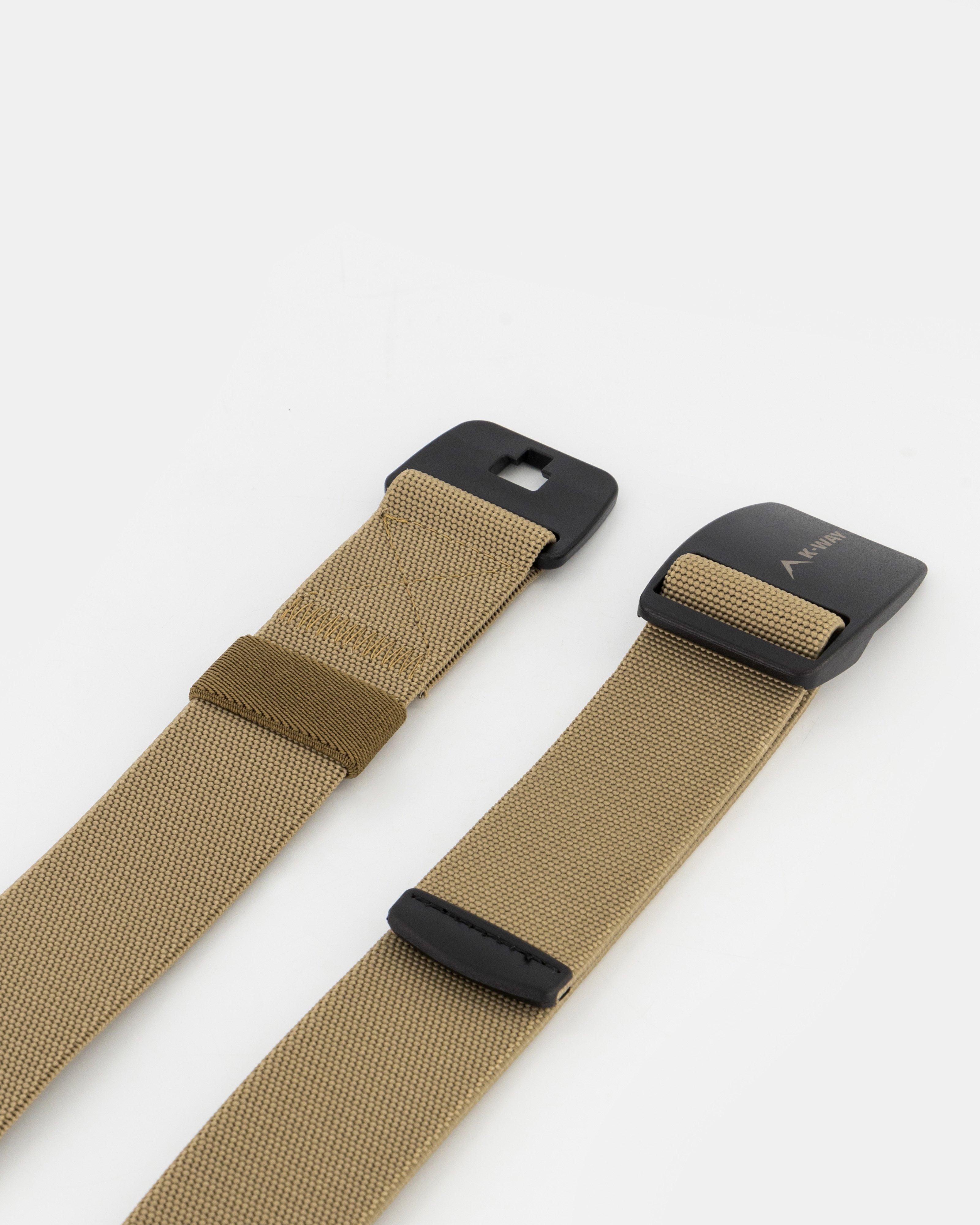 K-Way Men’s Roam Webbed Belt  -  Khaki