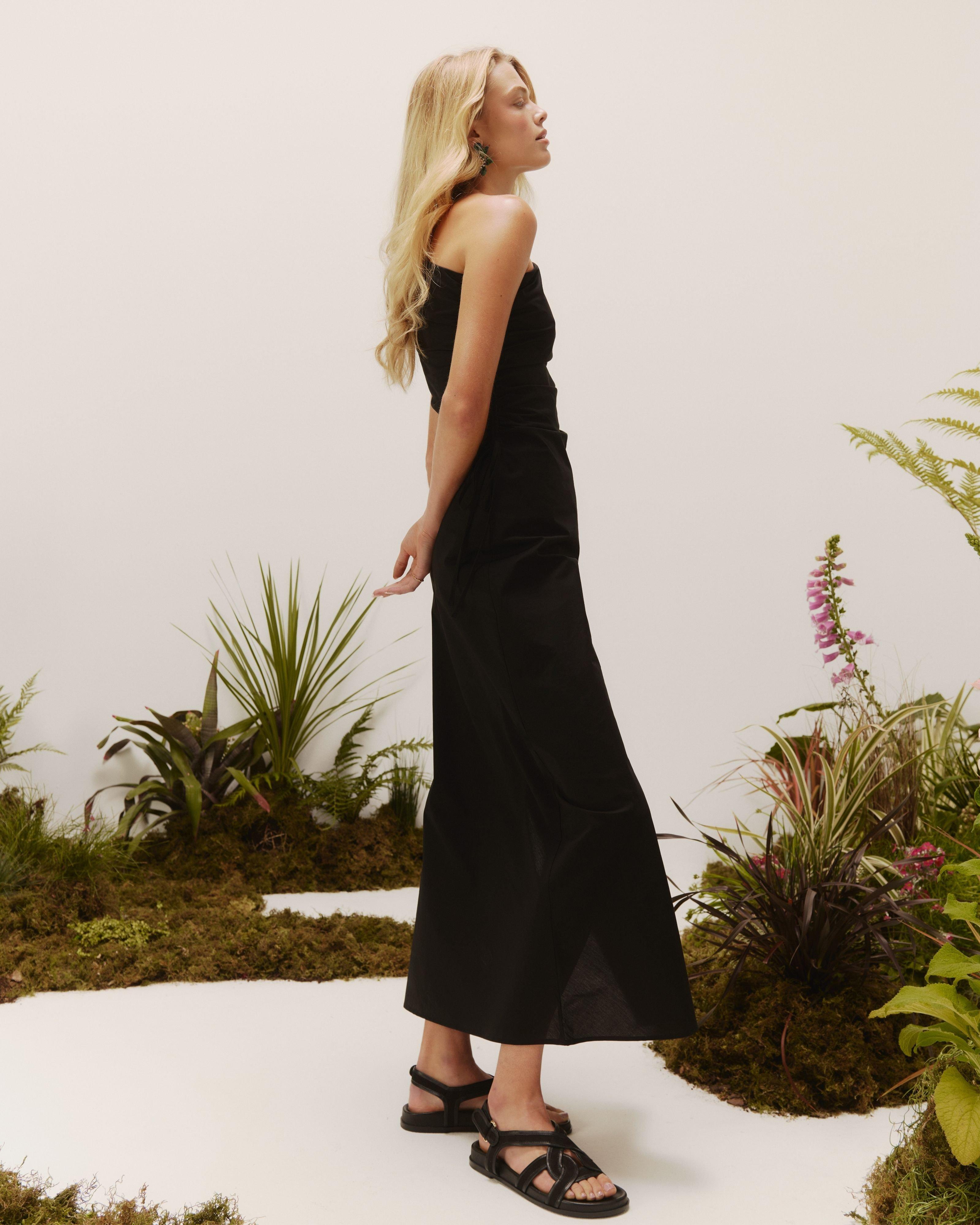 Keva Maxi Dress -  Black